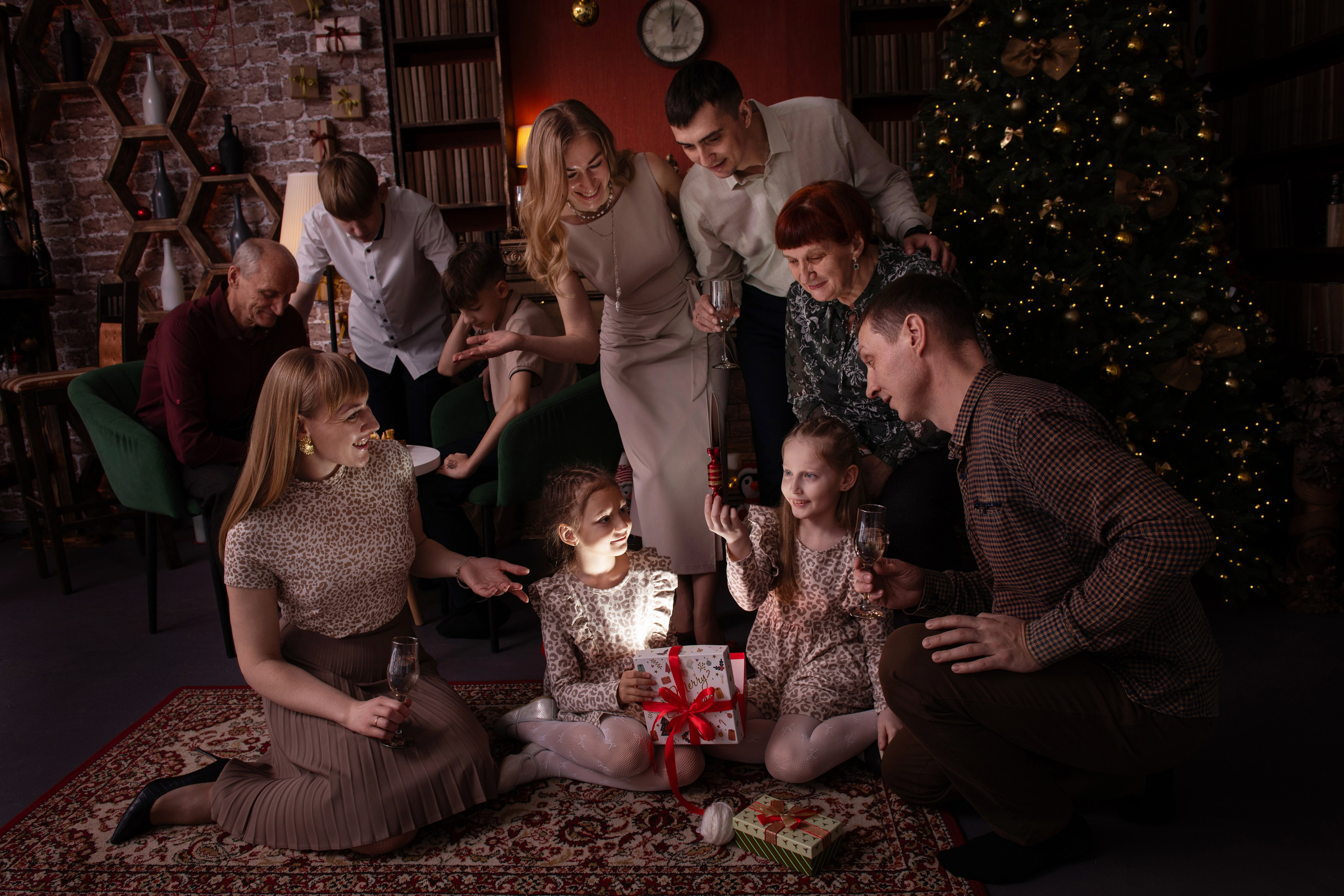 Съемки большой семьи. Семейный и детский фотограф в Юрге Альфия Опарина
