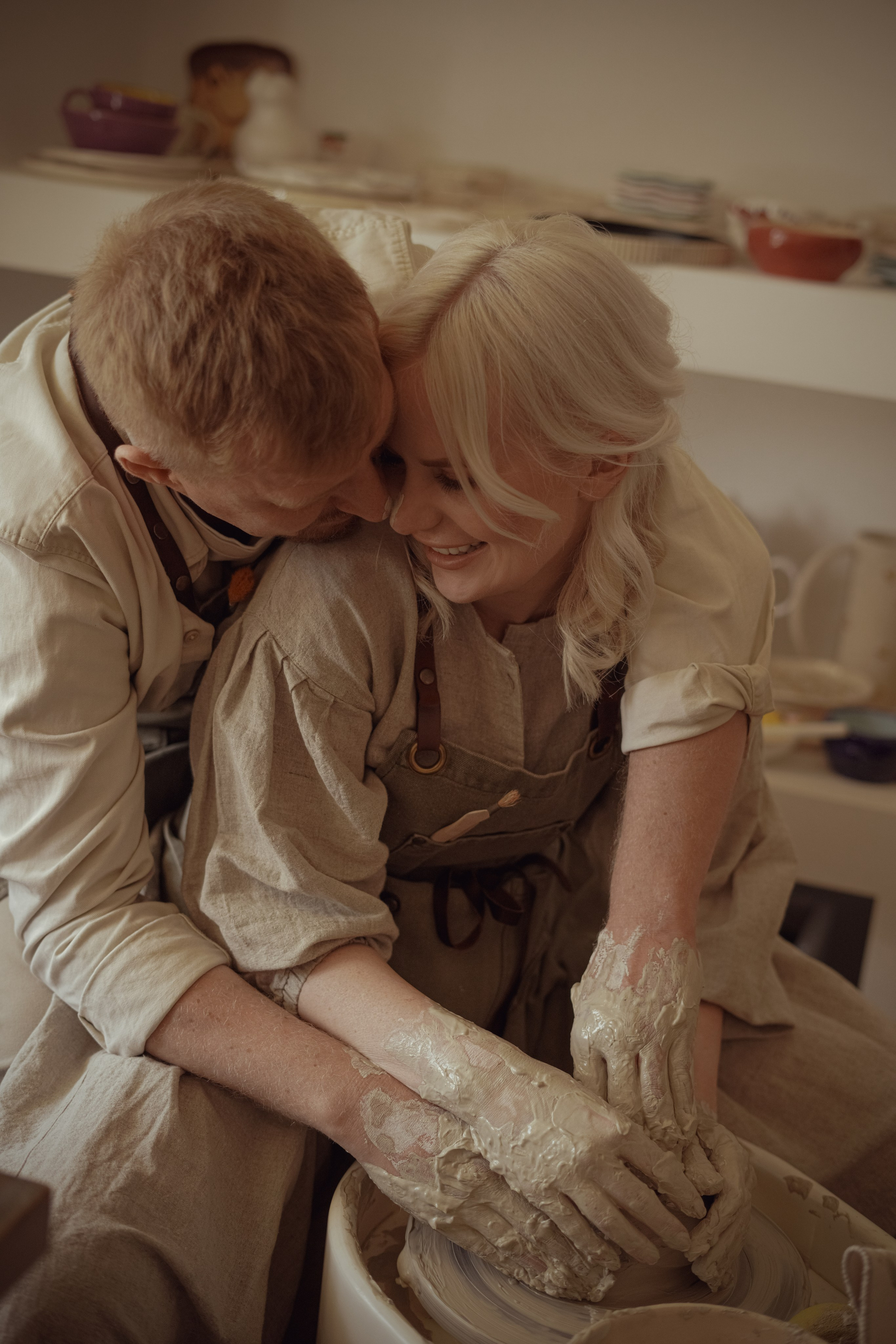 История в гончарной мастерской. Свадебный и семейный фотограф Афанасьева Анна в Кисловодске