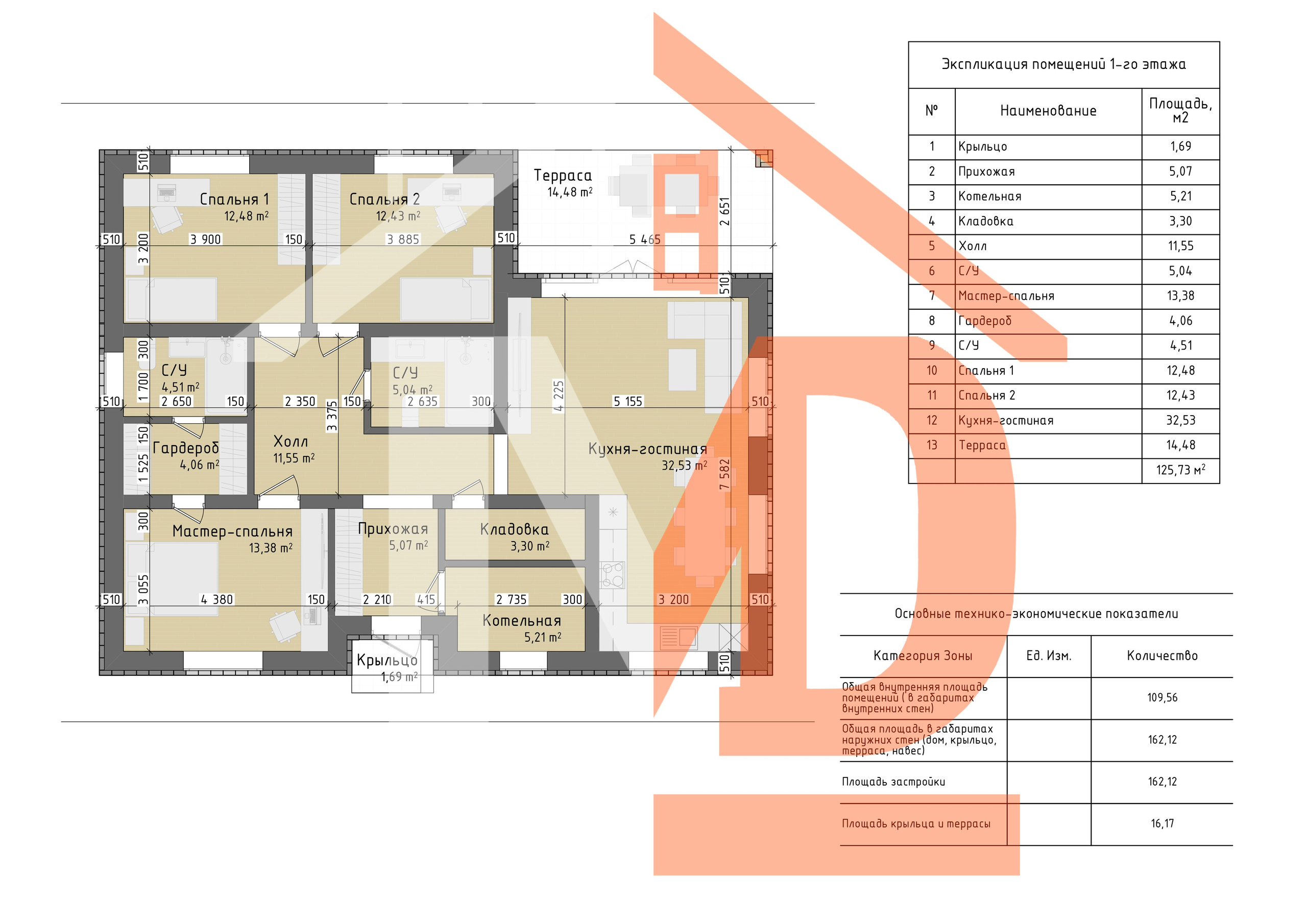 План дома — чёткая планировка комнат и зон.