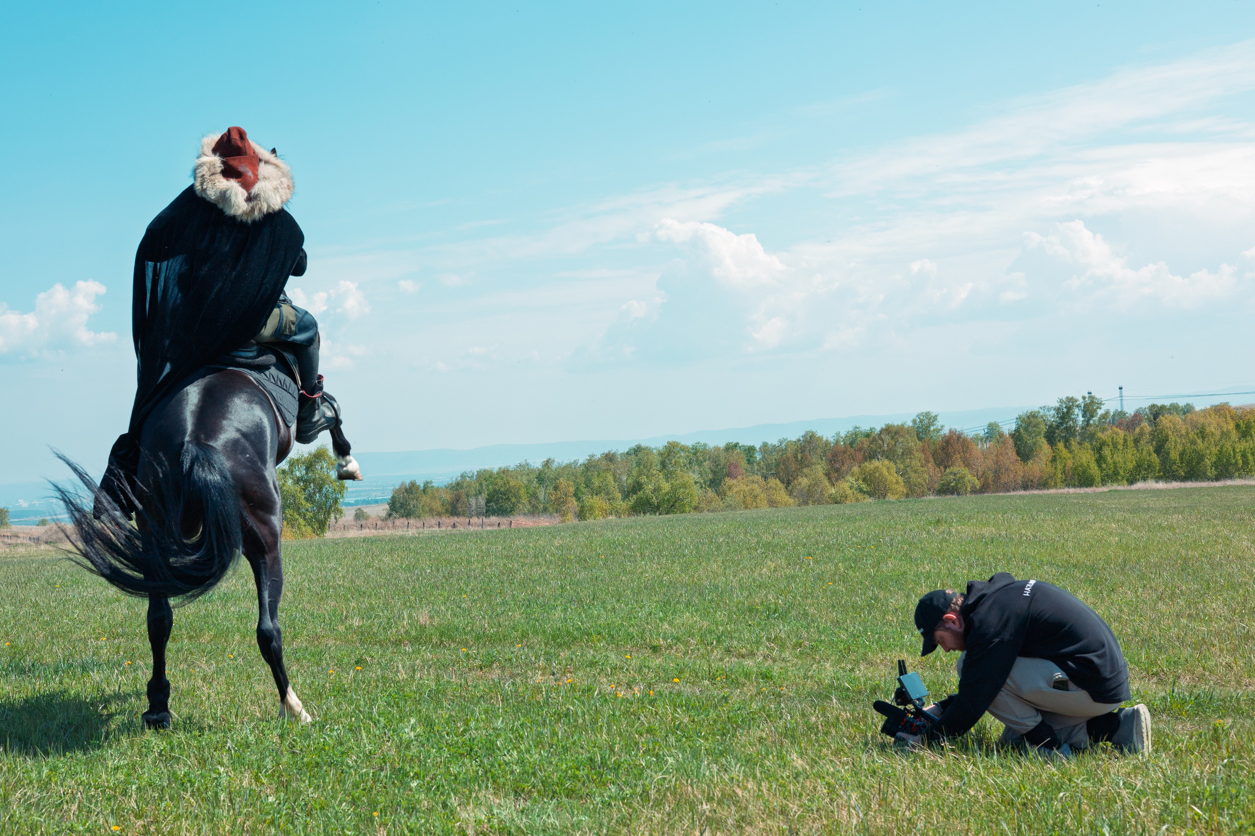 Бэкстейдж-съемка рекламы охранной компании «Тамерлан». Фотограф Белов Тимофей | Красноярск