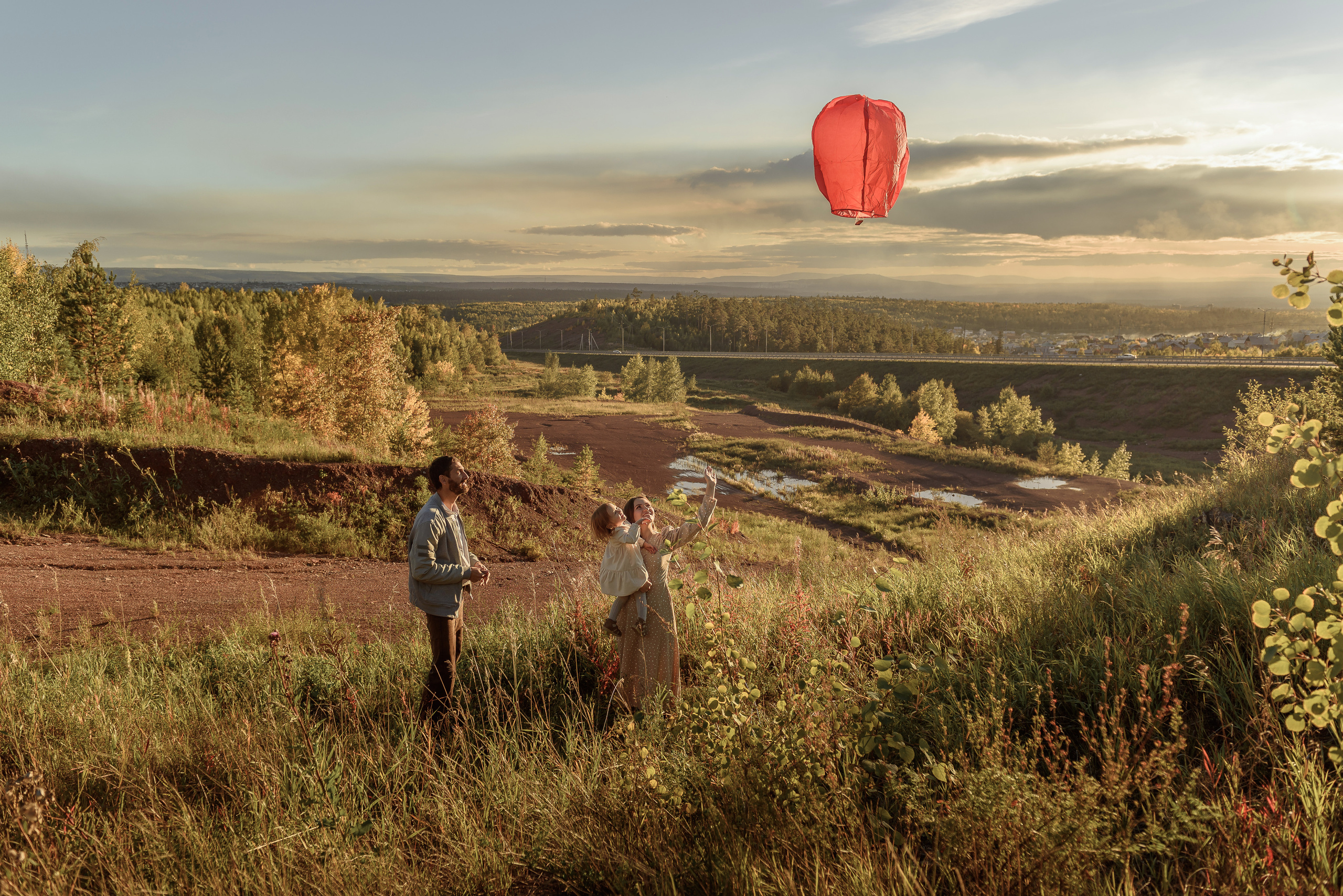 Семейная фотосессия на природе. Семейный фотограф в Братске Маклакова Татьяна