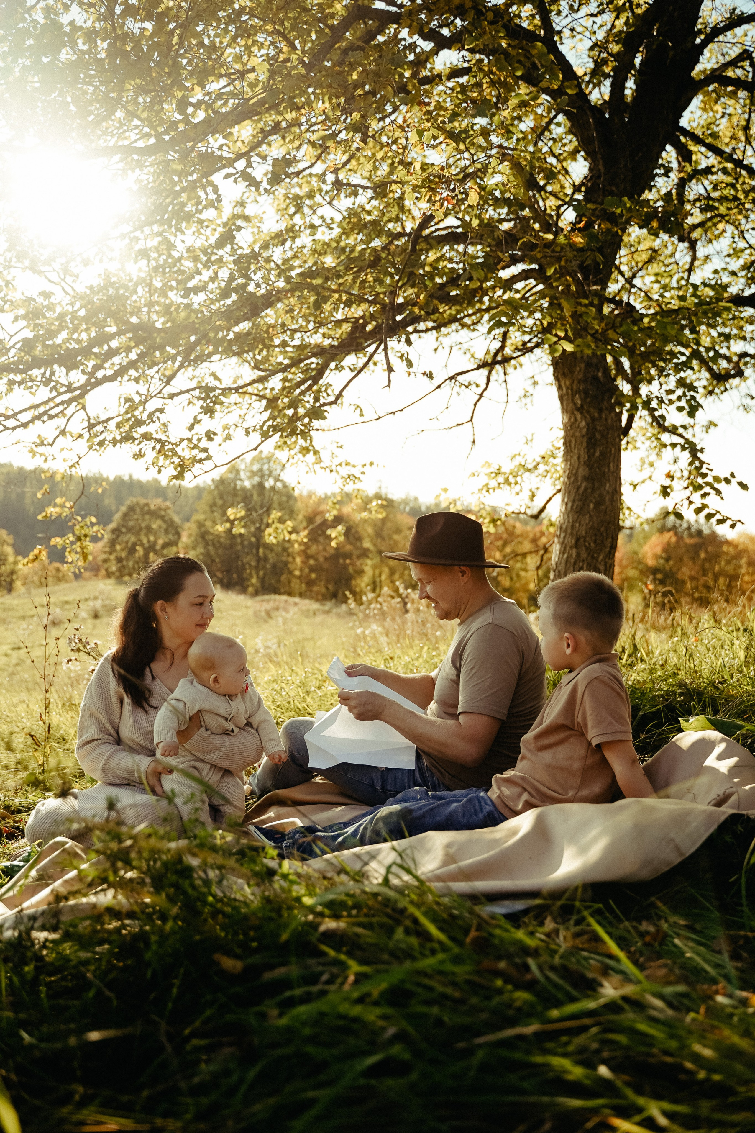 Семейная съемка осенью