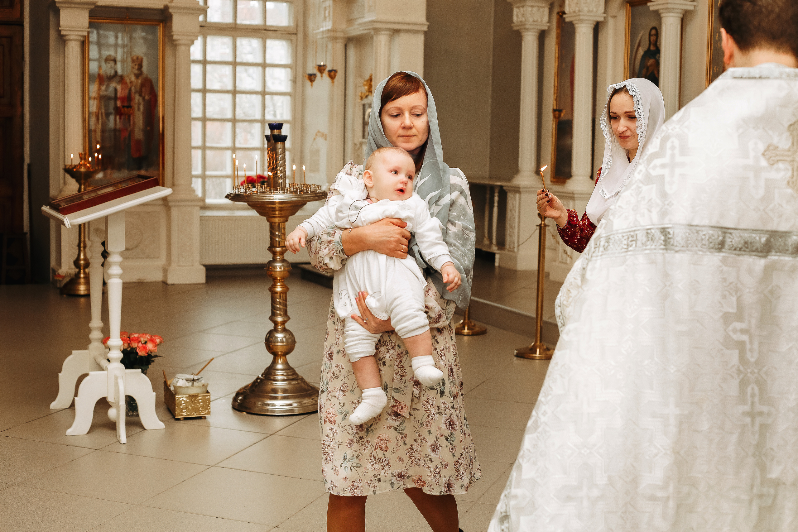 Крещение Настеньки. Фотограф новорожденных, фотосессия крещения г. Санкт-Петербург Олеся Л