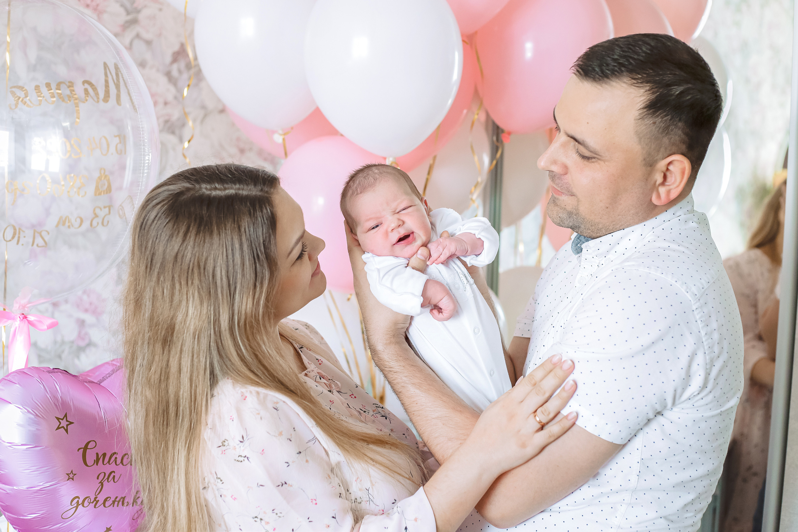 Выписка из роддома Машеньки. Фотограф новорожденных, фотосессия крещения г. Санкт-Петербург Олеся Л