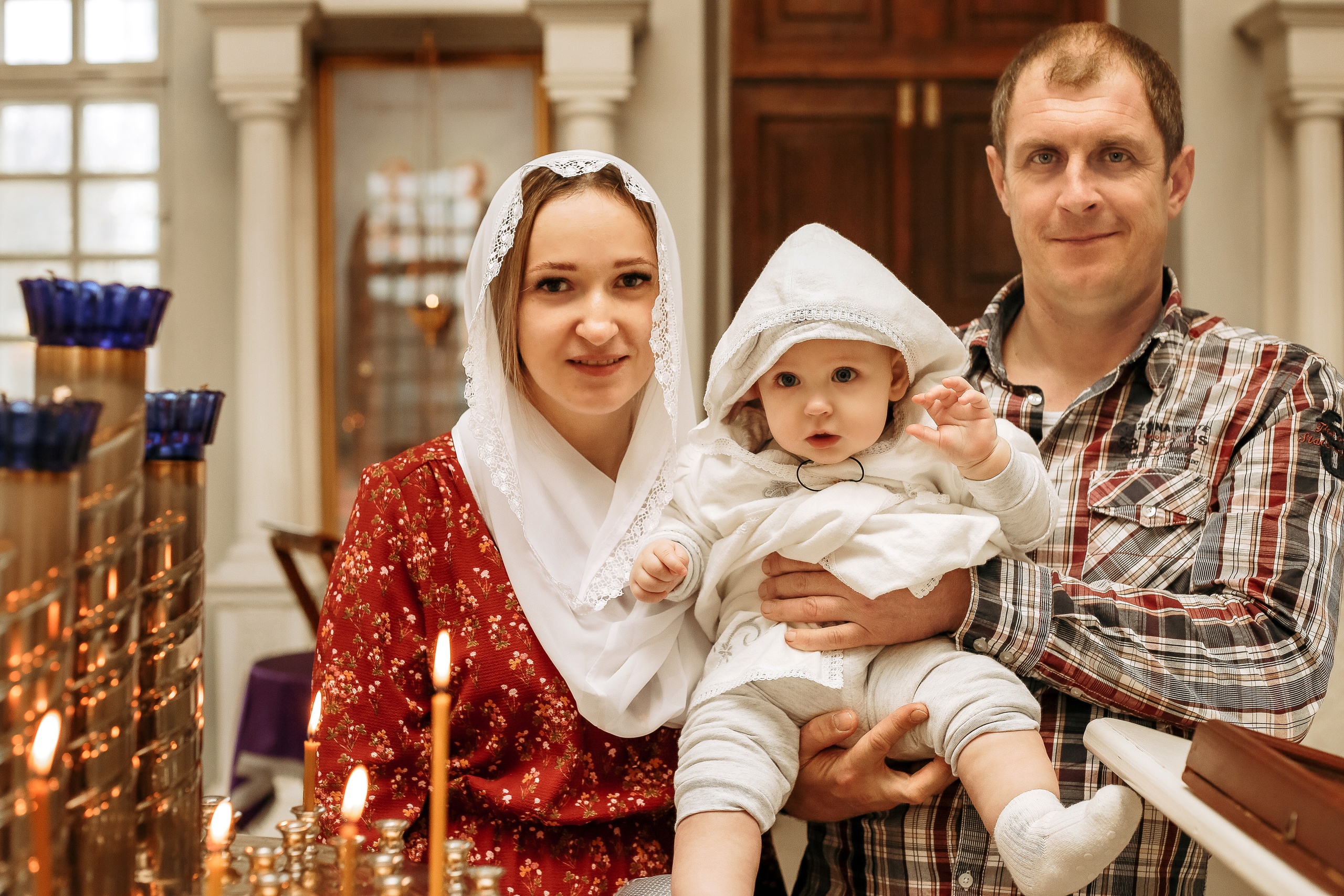 Крещение Настеньки. Фотограф новорожденных, фотосессия крещения г. Санкт-Петербург Олеся Л