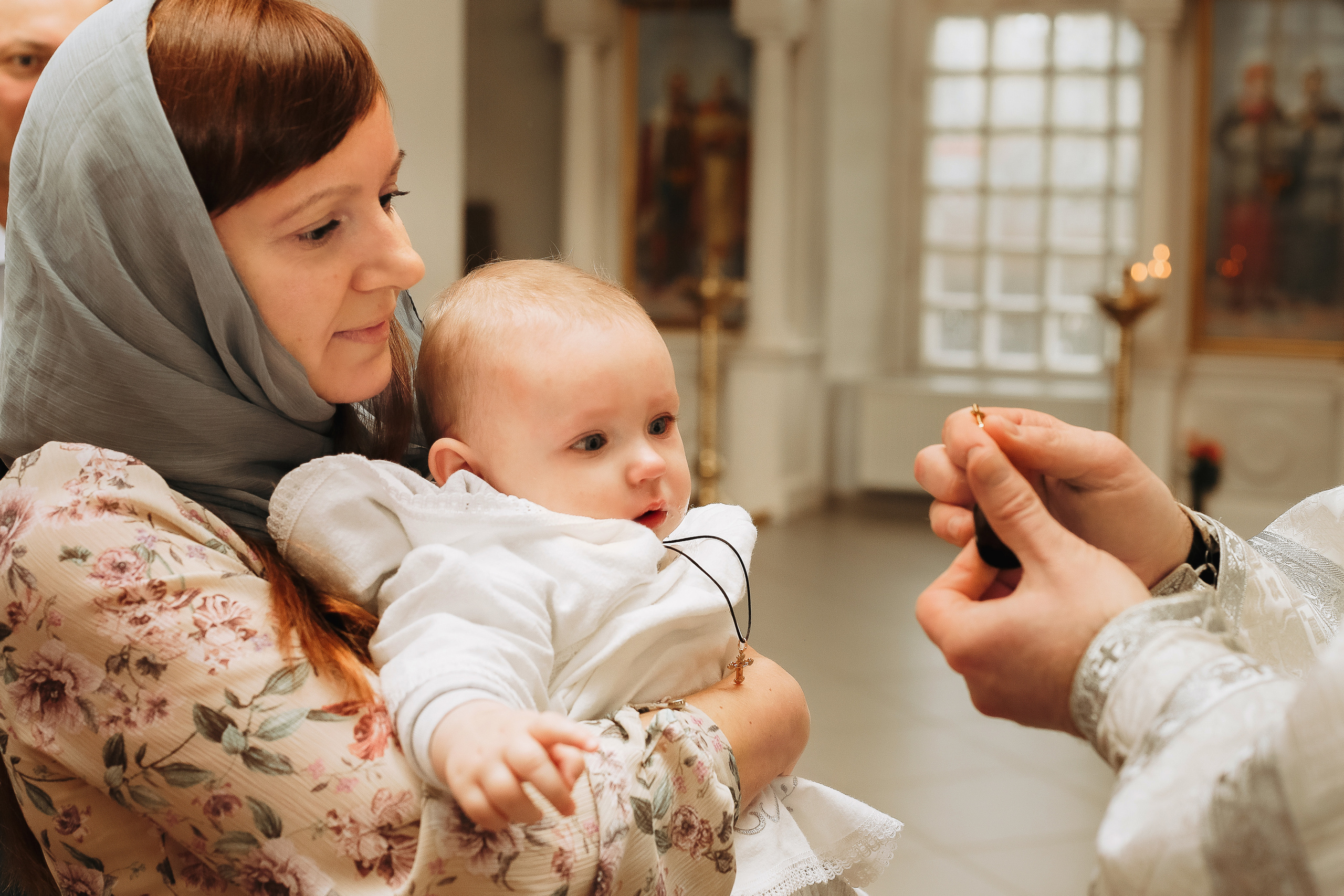 Крещение Настеньки. Фотограф новорожденных, фотосессия крещения г. Санкт-Петербург Олеся Л