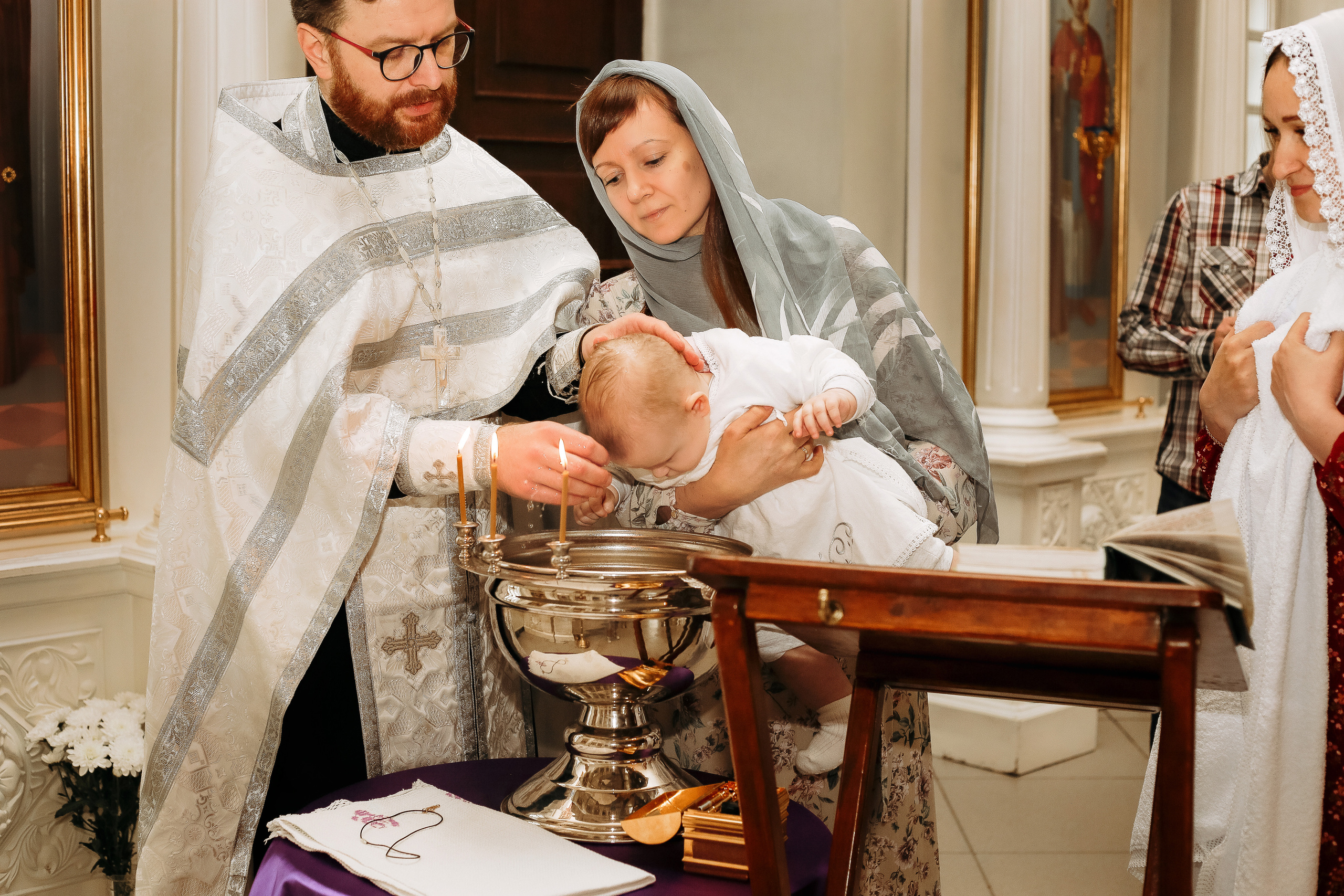Крещение Настеньки. Фотограф новорожденных, фотосессия крещения г. Санкт-Петербург Олеся Л