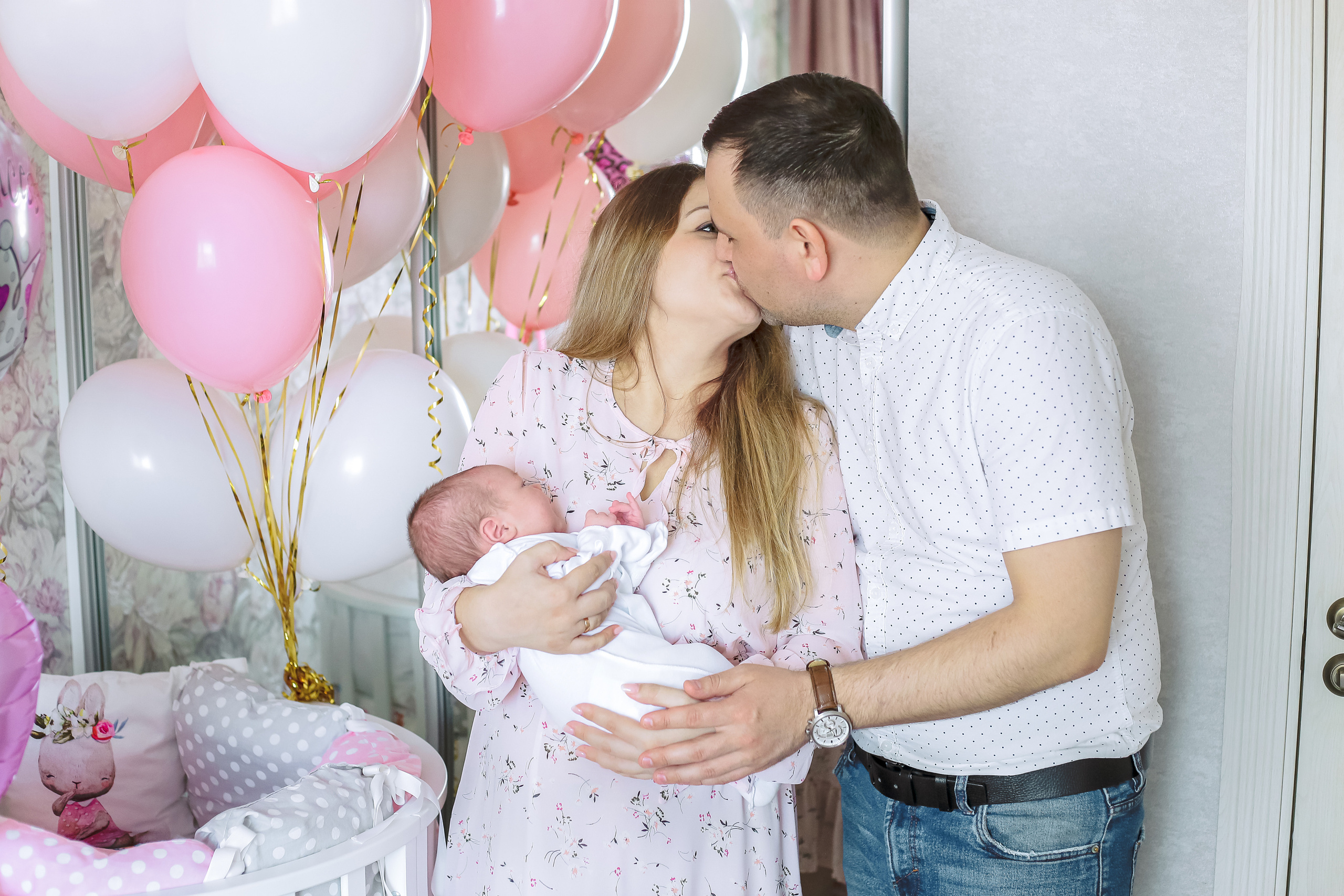 Выписка из роддома Машеньки. Фотограф новорожденных, фотосессия крещения г. Санкт-Петербург Олеся Л