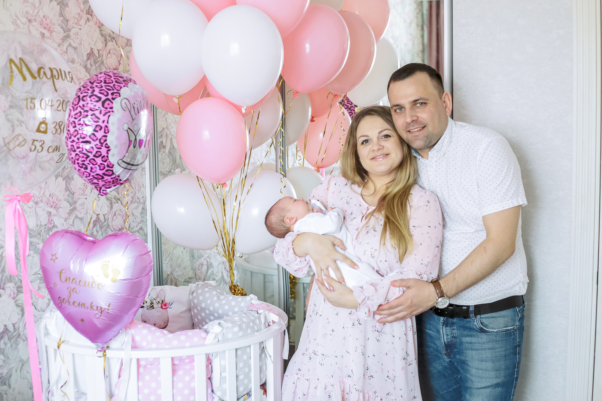 Выписка из роддома Машеньки. Фотограф новорожденных, фотосессия крещения г. Санкт-Петербург Олеся Л