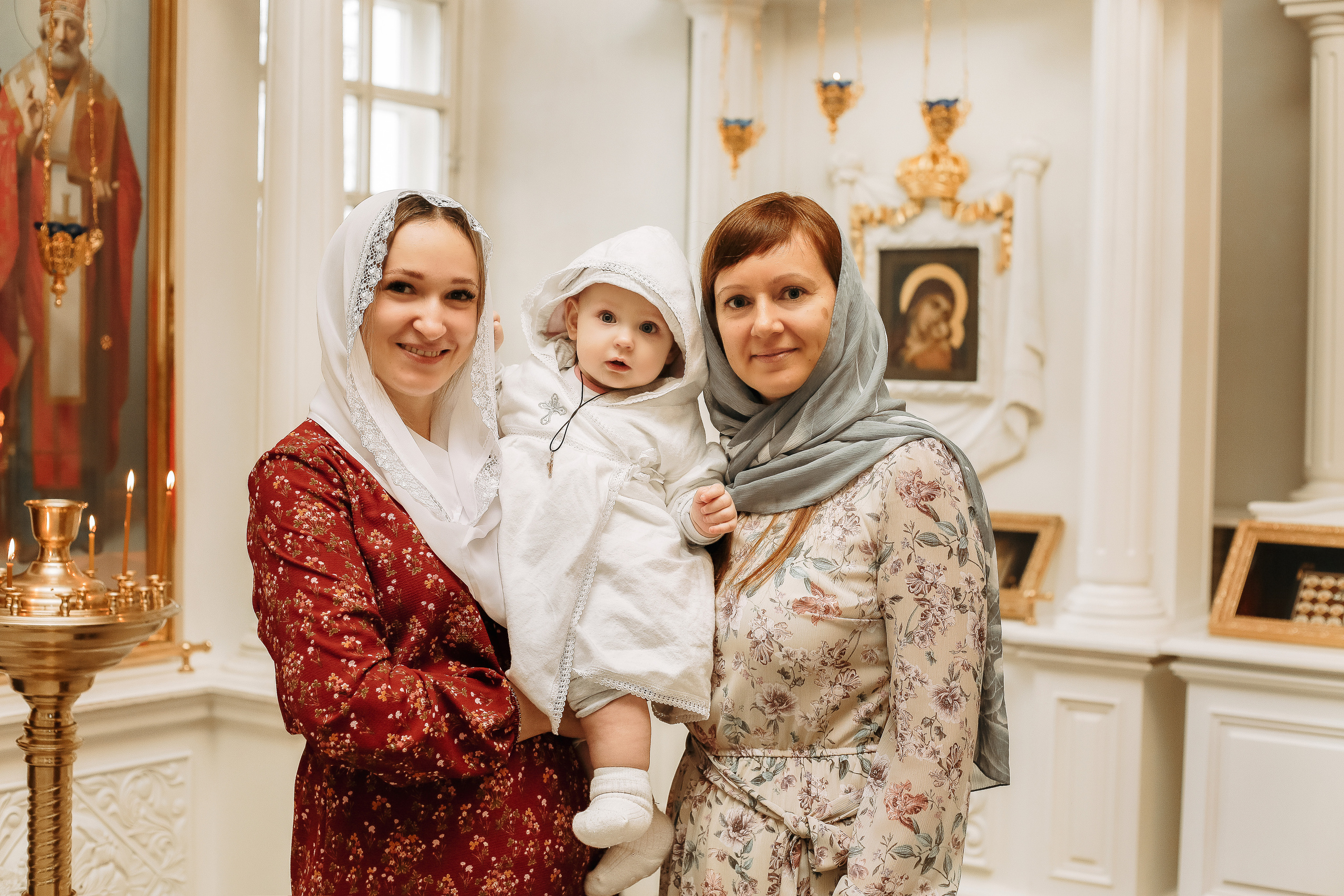 Крещение Настеньки. Фотограф новорожденных, фотосессия крещения г. Санкт-Петербург Олеся Л