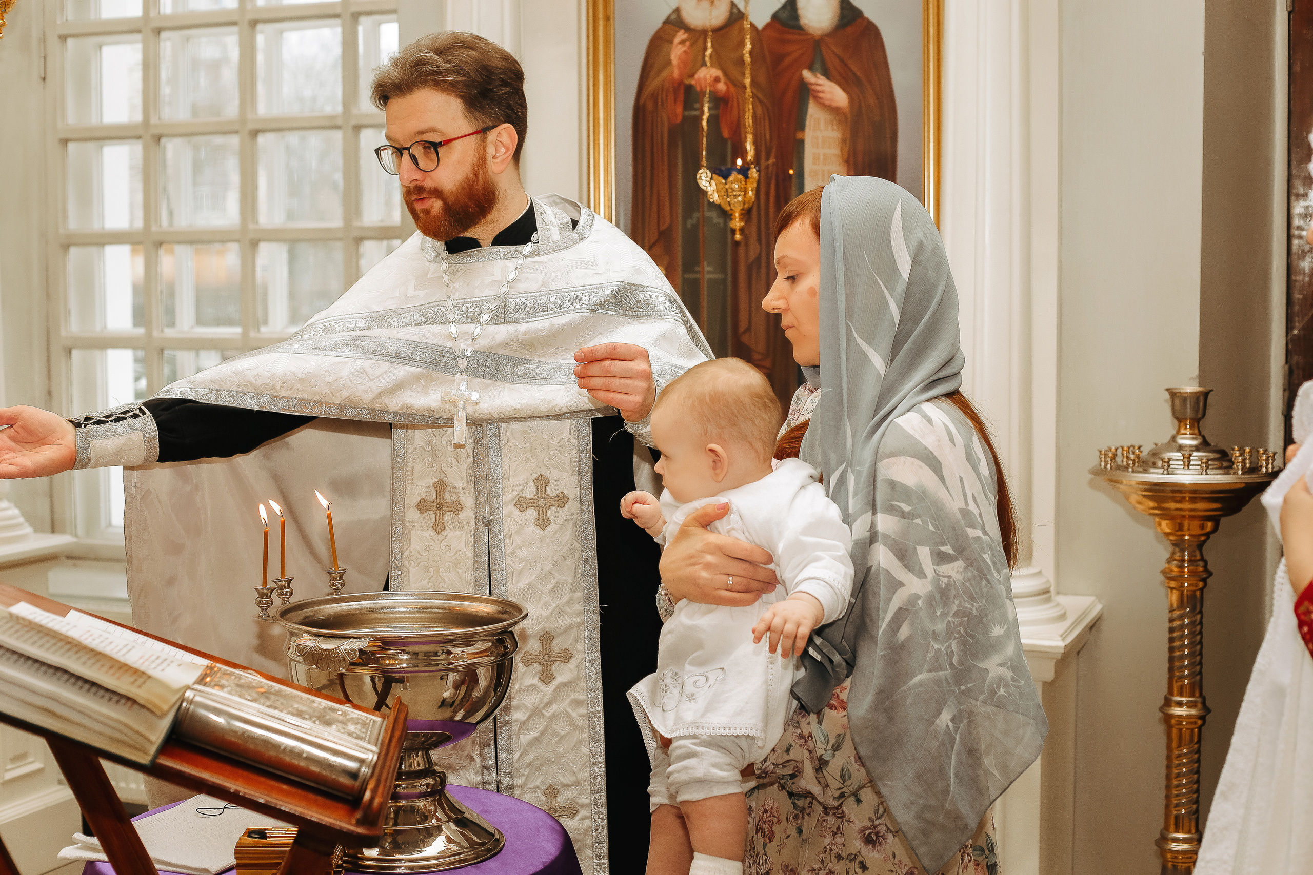 Крещение Настеньки. Фотограф новорожденных, фотосессия крещения г. Санкт-Петербург Олеся Л