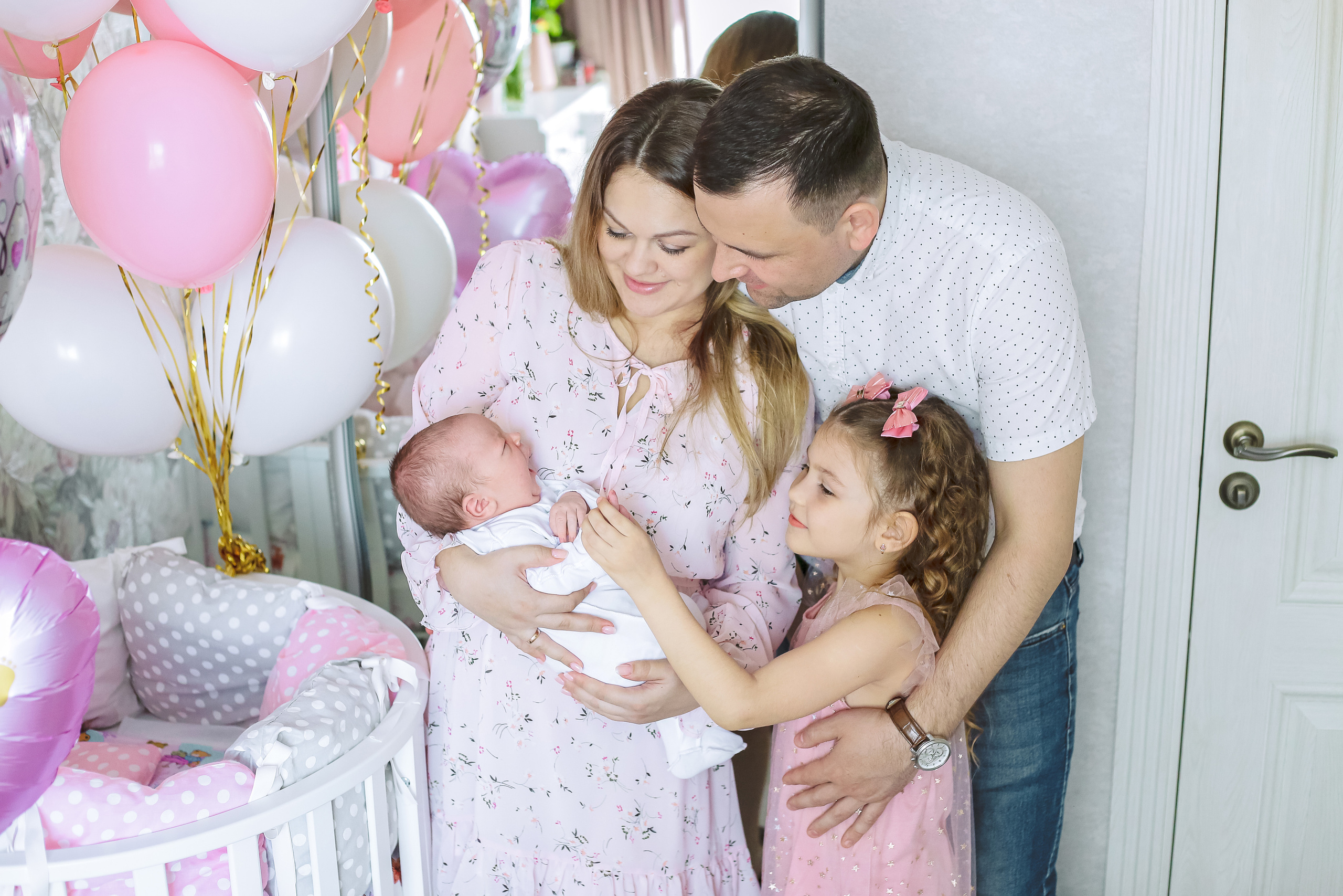 Выписка из роддома Машеньки. Фотограф новорожденных, фотосессия крещения г. Санкт-Петербург Олеся Л