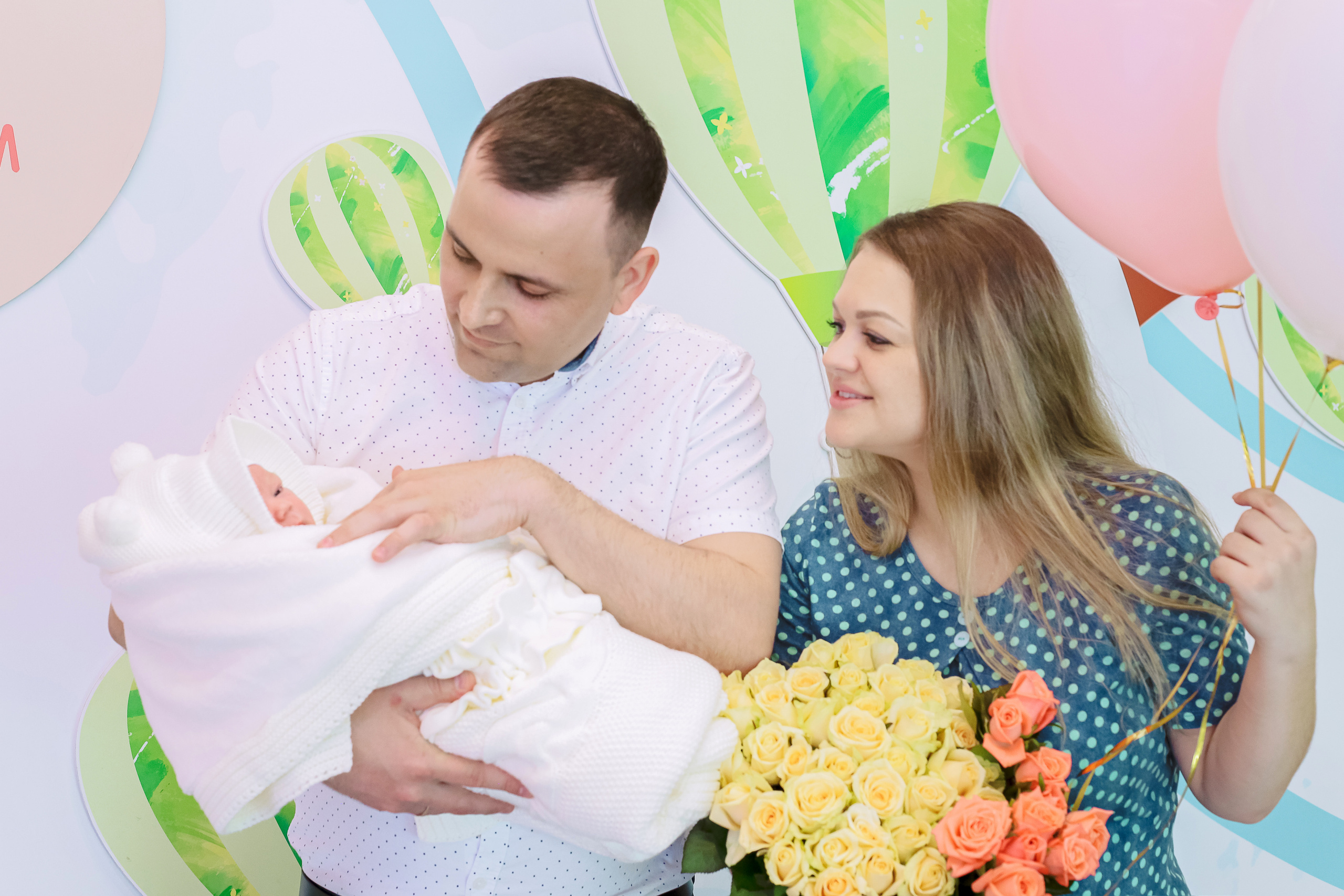 Выписка из роддома Машеньки. Фотограф новорожденных, фотосессия крещения г. Санкт-Петербург Олеся Л