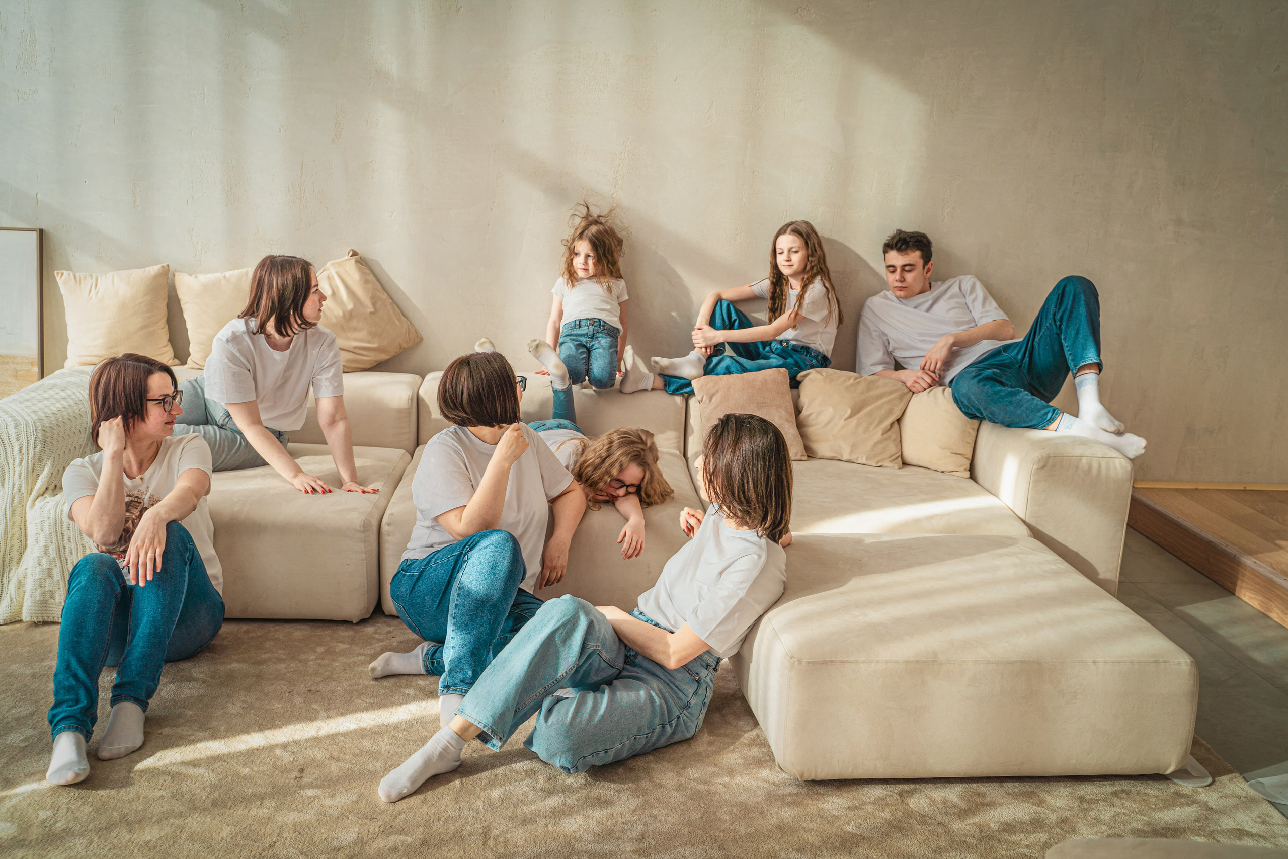 Семейная фотосессия. Студия. Фотограф в Москве Ленарская Дарья