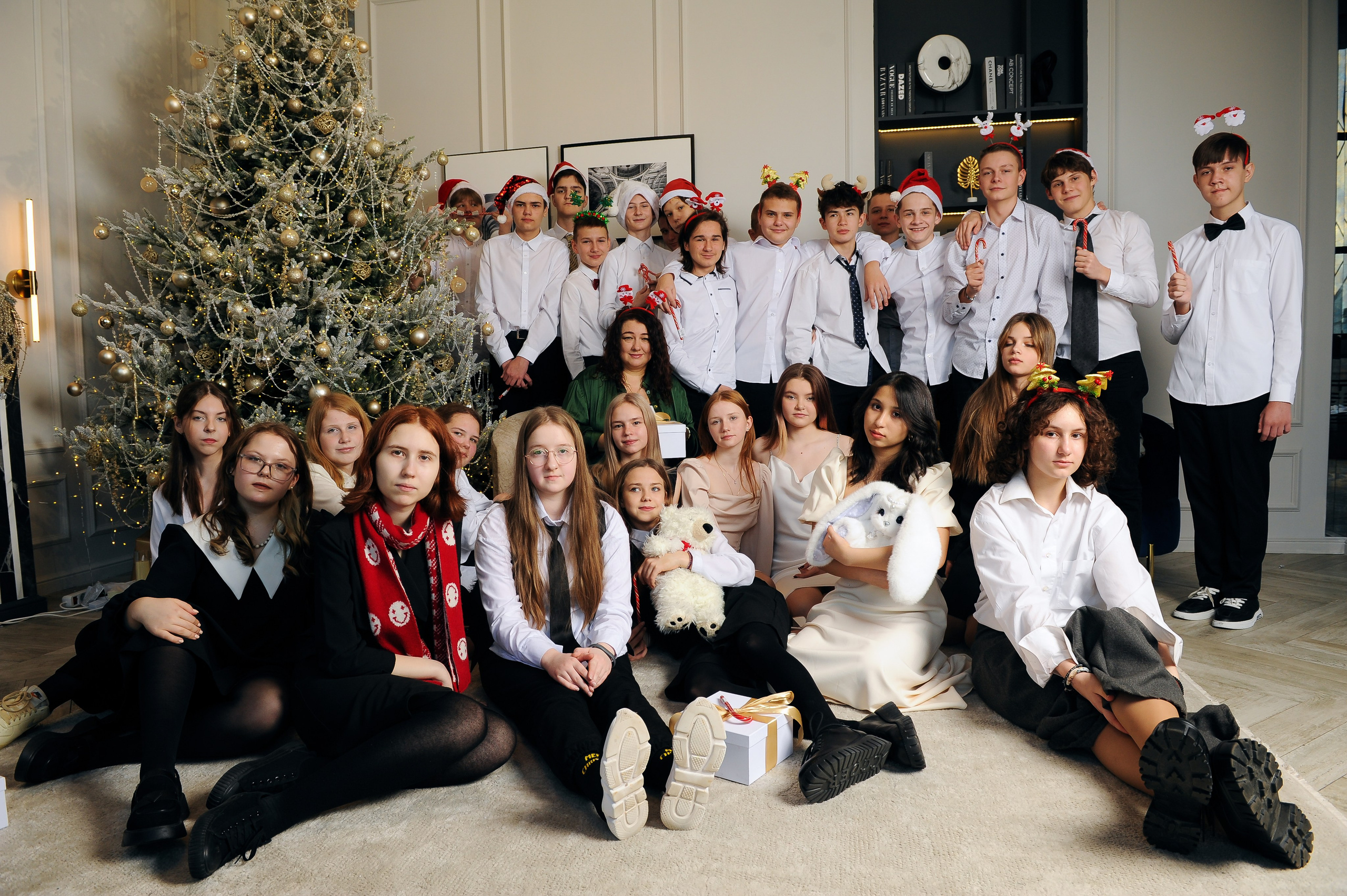 Школьная новогодняя фотосессия. Фотограф, визажист. Москва
