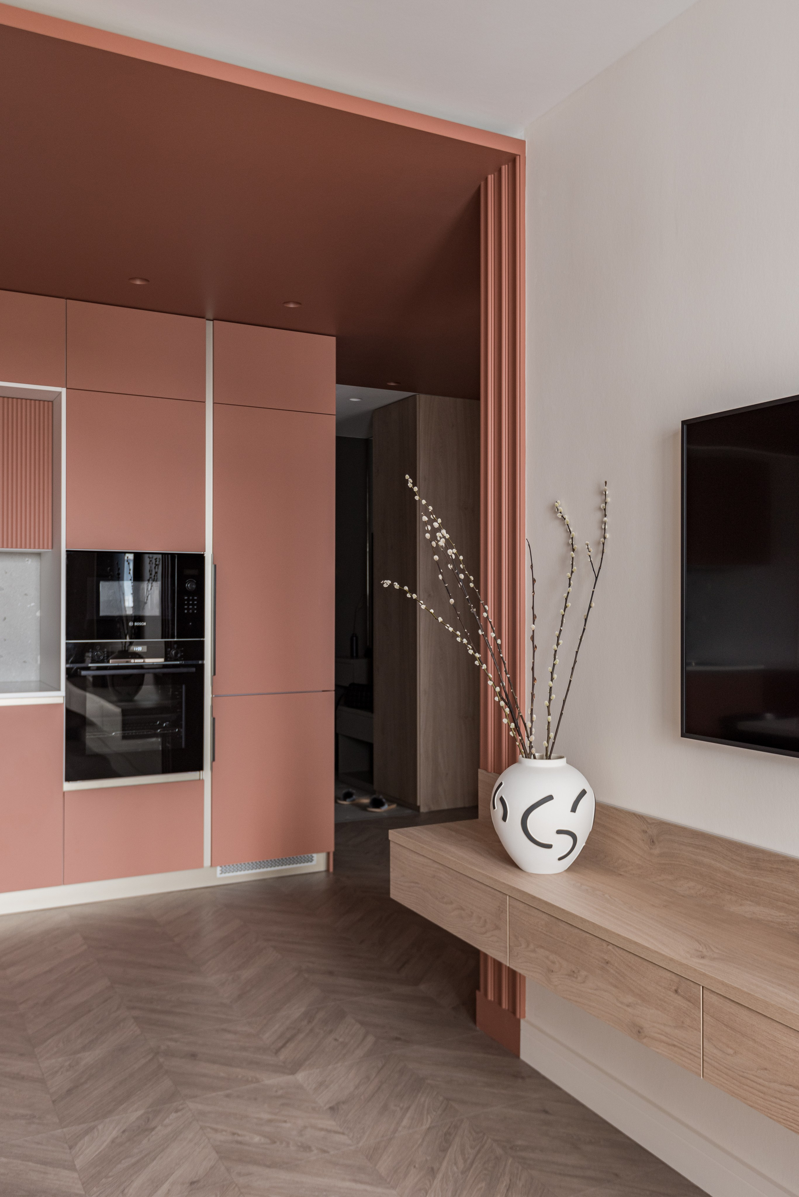 Квартира для молодого человека. Дизайнер Анна Хащенко. Мебель на заказ