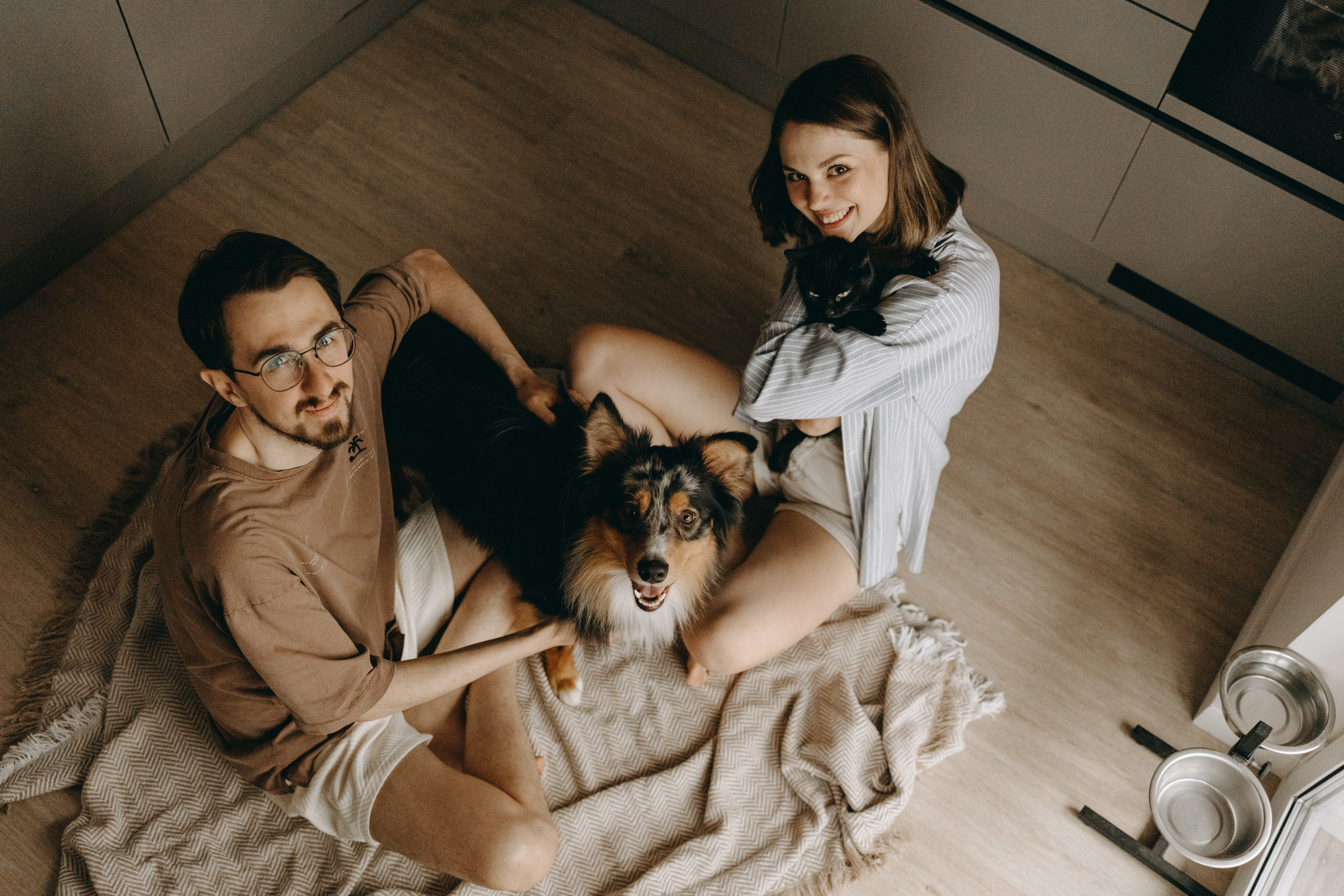 Настя, Никита и их Гром и Мяу. Фотограф — Анималист | Санкт-Петербург