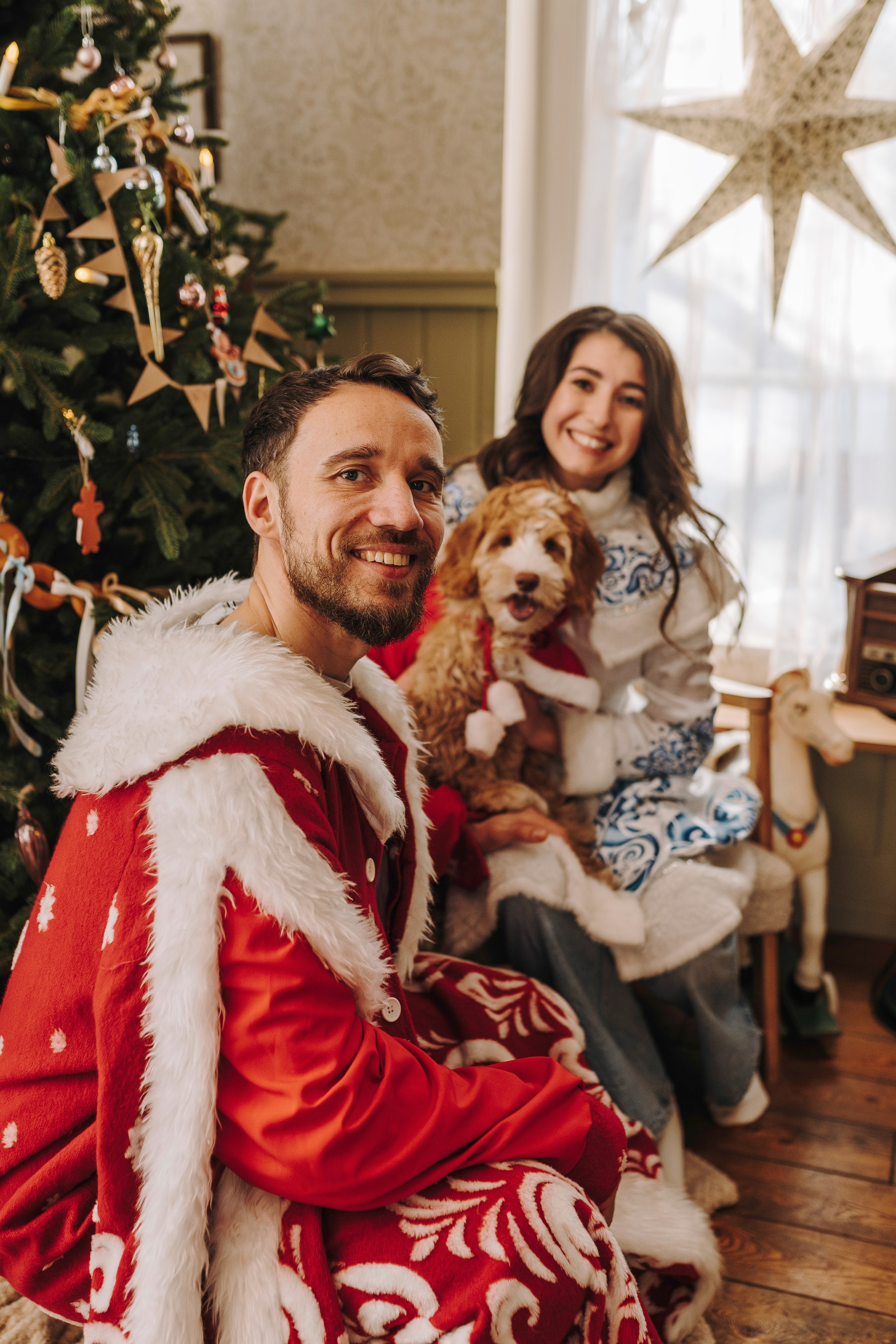 Мёрфи, Таня и Антон. Фотограф анималист в Спб недорого Олеся Майорова