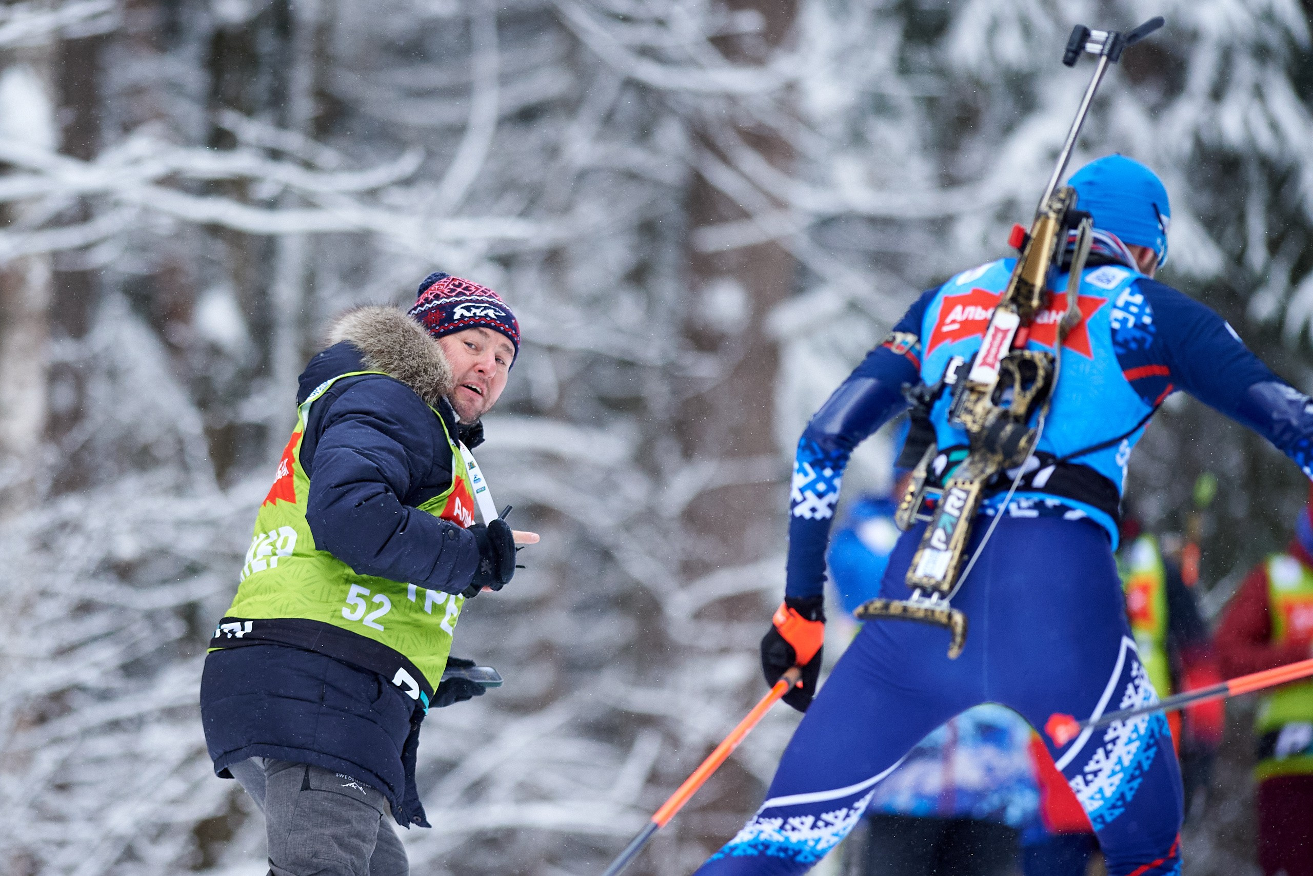 Биатлон. Чемпионат России — 2024/2025, 3-й этап, Ижевск. Спринт. Мужчины. Спортивный репортажный фотограф в Ижевске Сергей Мерзляков