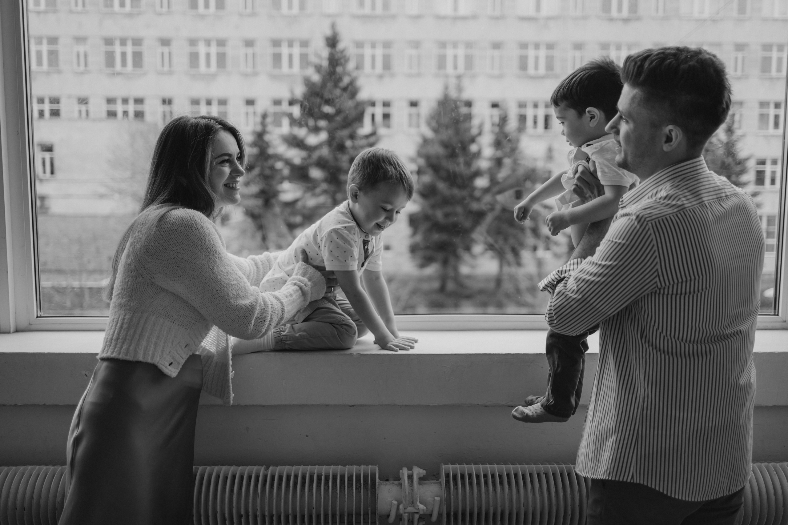 Инна, Иван и малыши Егор и Саша. Семейный, домашний, ньюборн фотограф Москва Цветкова Елизавета