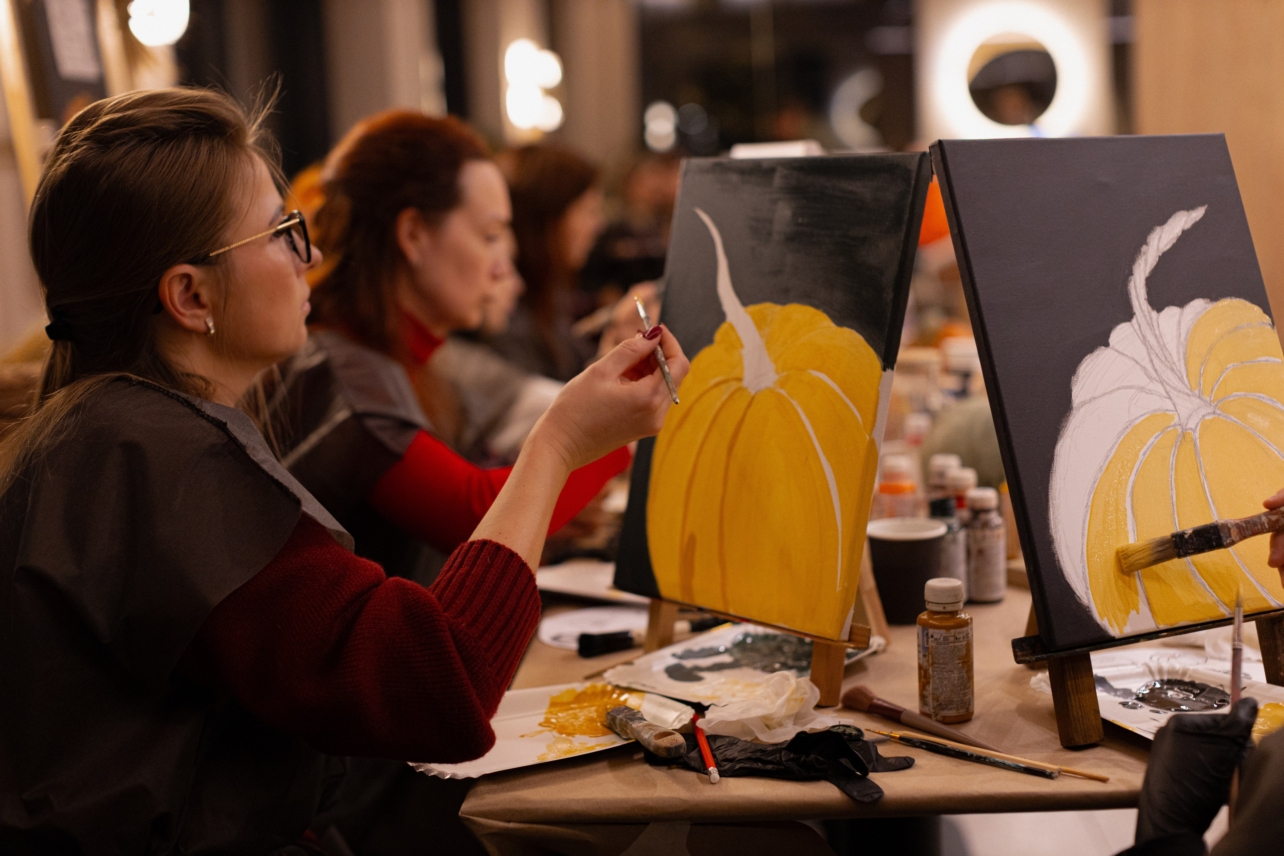 МК Тыква в кафе Здрасте. Анастасия Ракчеева Художник