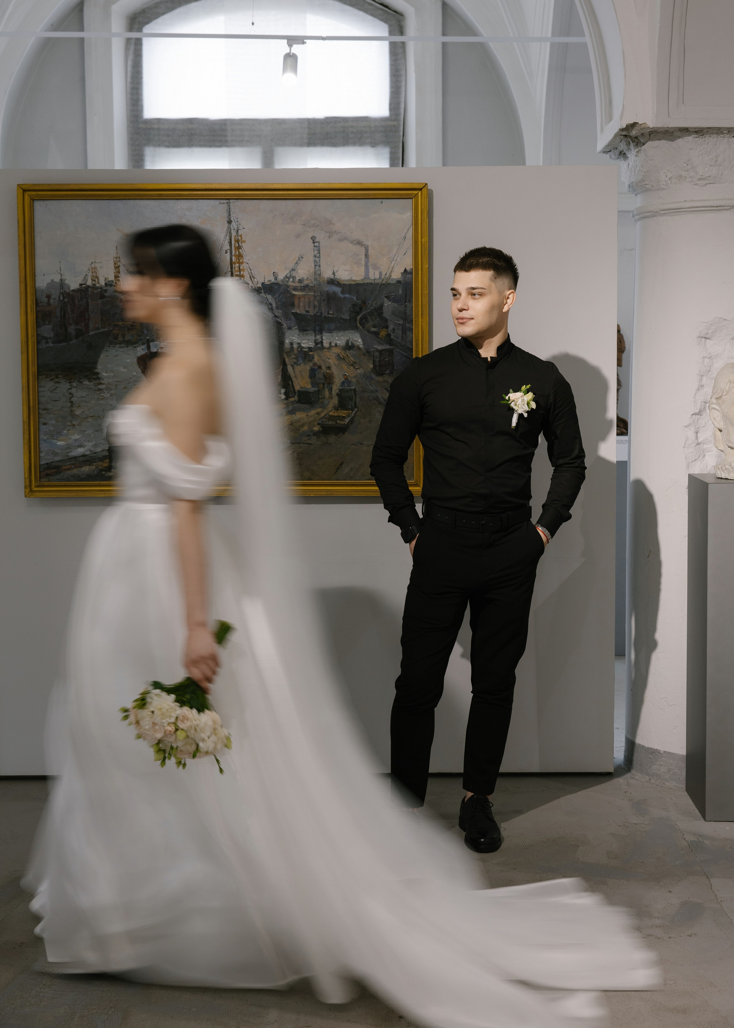 Дарина и Данил в музее изобразительных искусств. Свадебный фотограф в Калининграде Ольга Пасечник