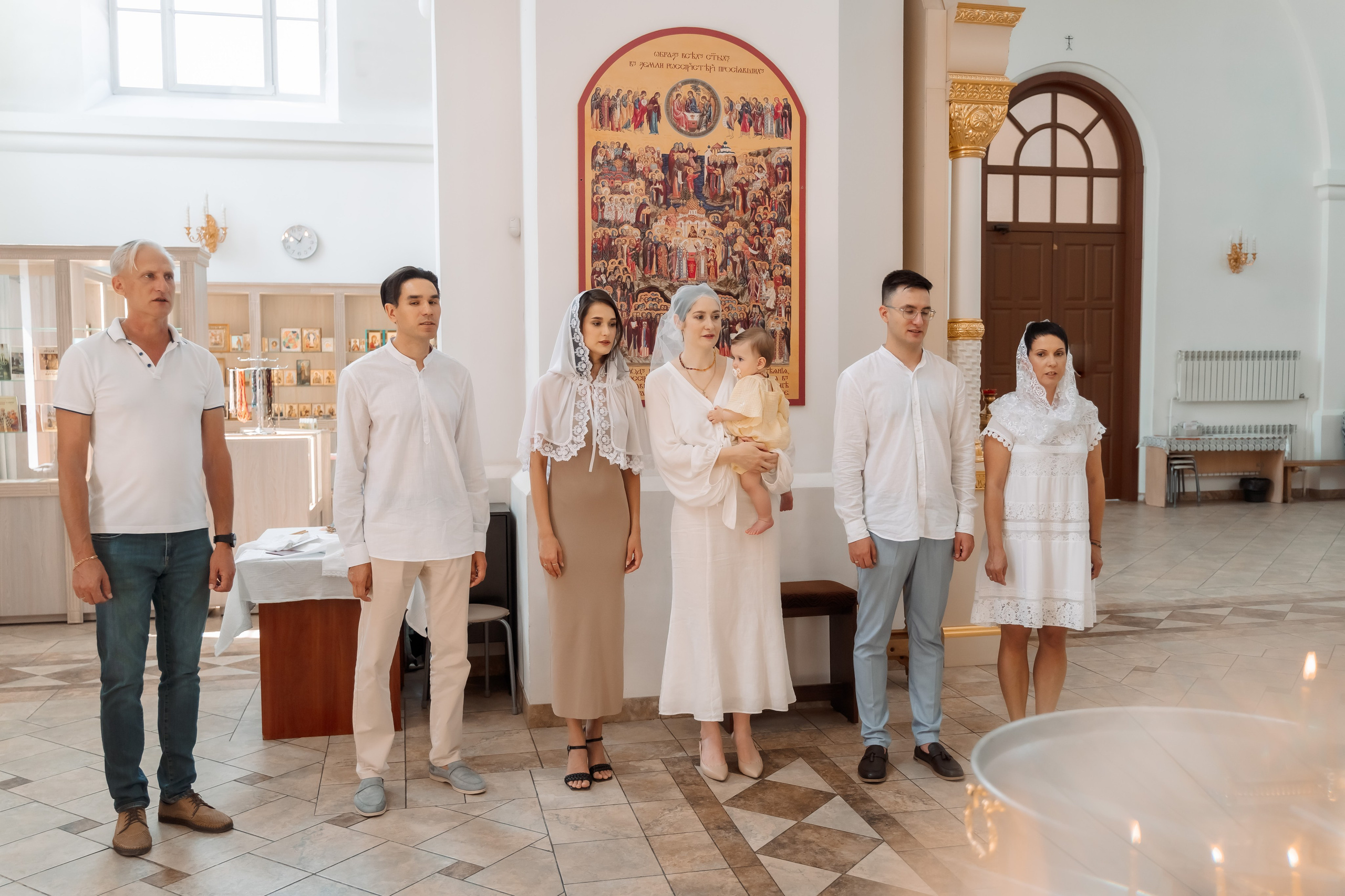 Крещение Варвары, храм Тихвинской иконы Божией Матери. Семейный фотограф в Саратове