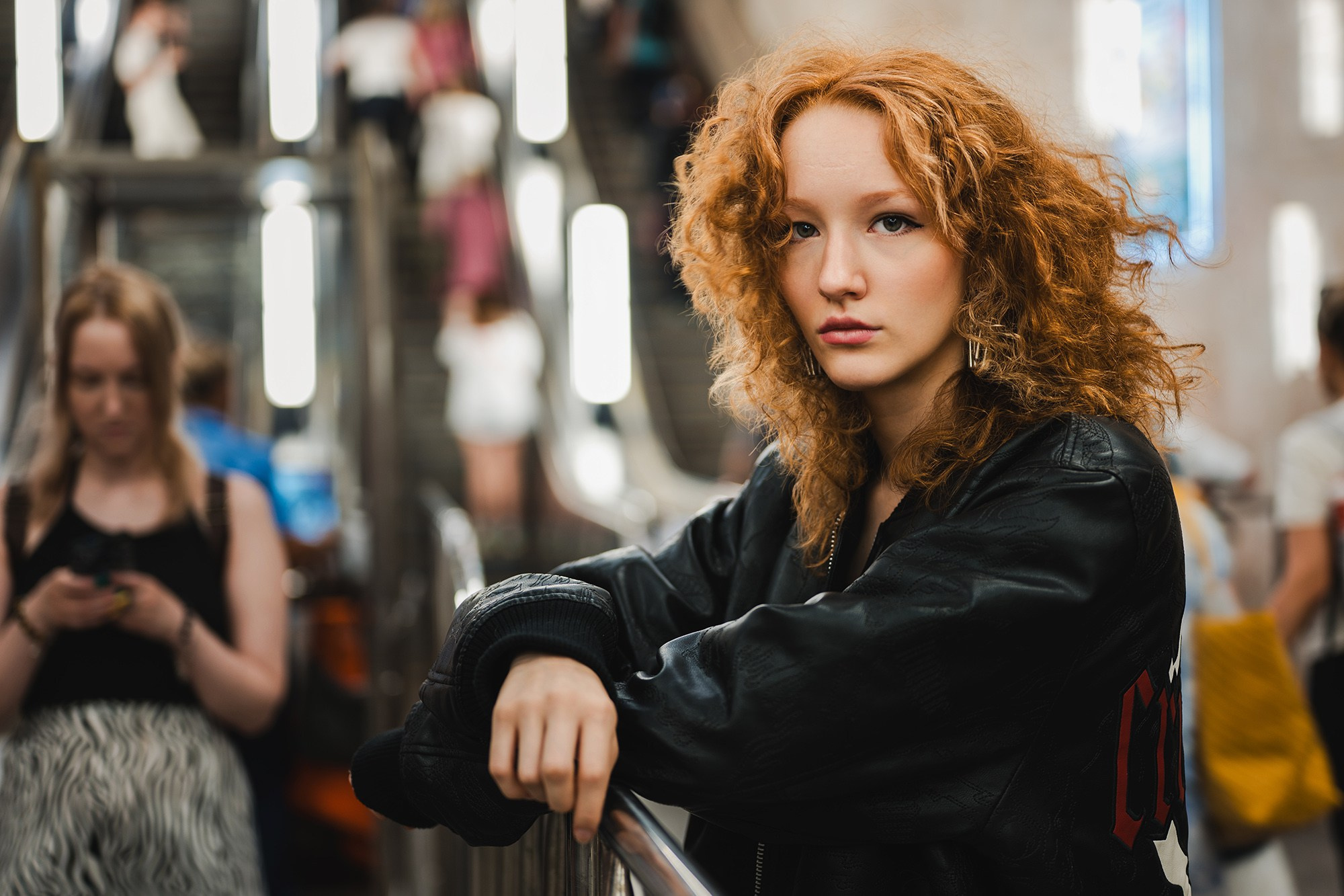 Екатерина. Съемка в метро. Олег Воронов. Портретный фотограф