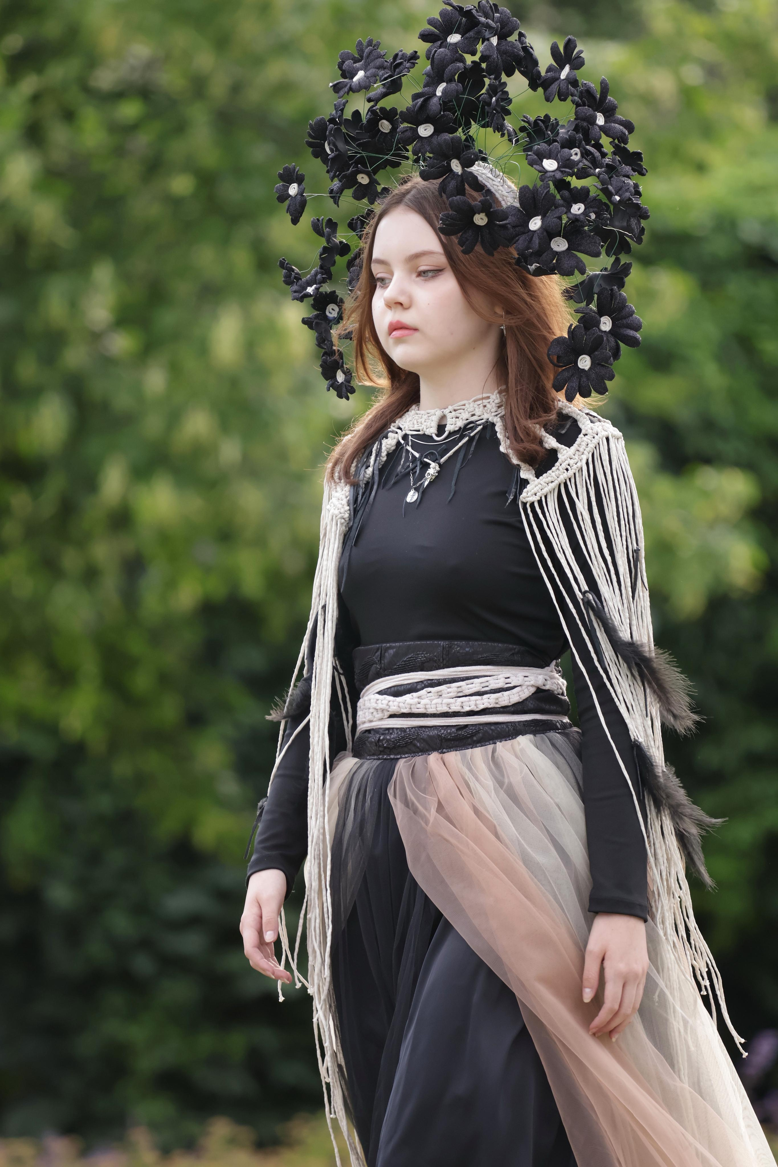 Фотосъемка  на показе мод "Зеленый подиум" в саду им. Баумана