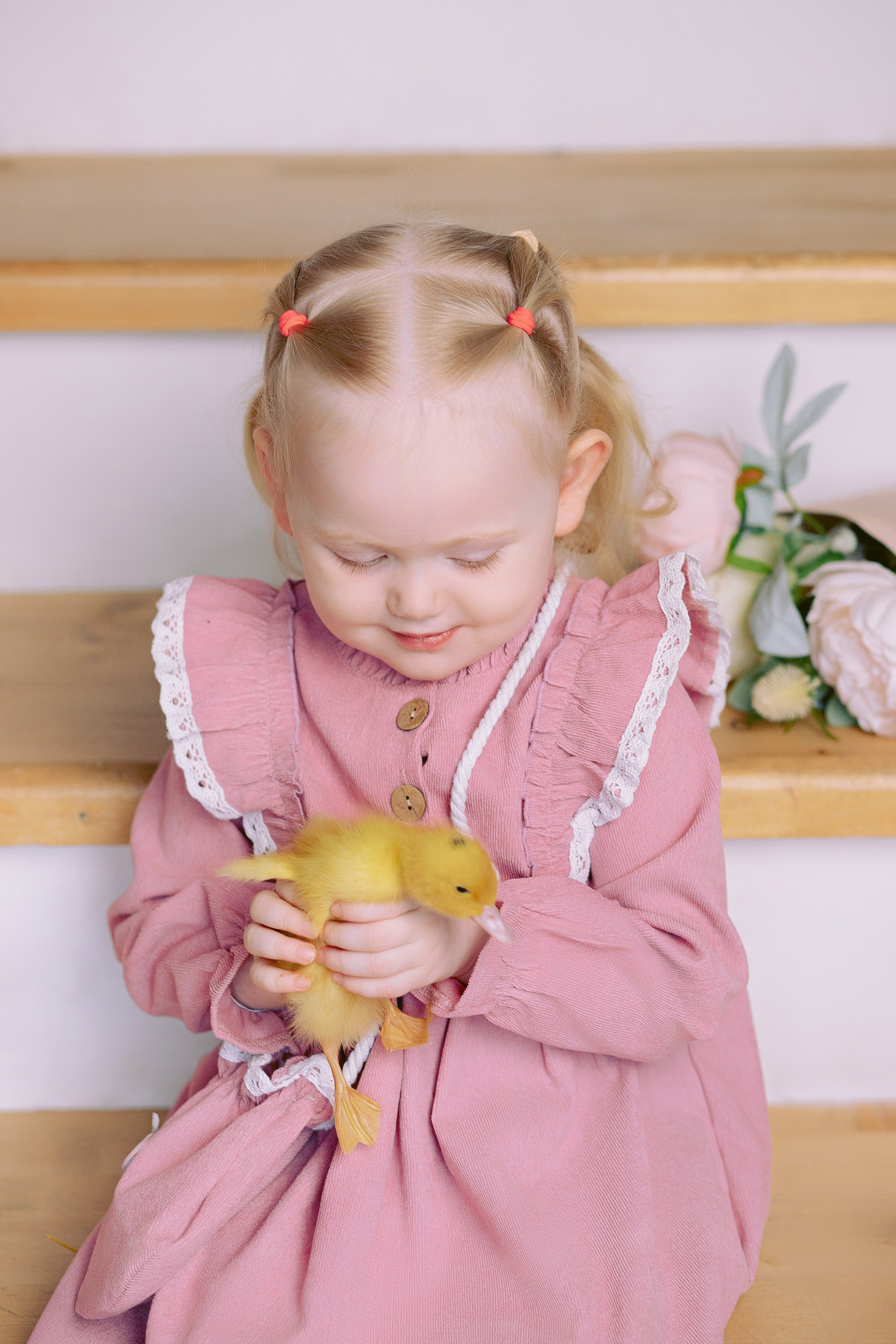 Пасхальная Фотосессия для Алисы с утятами и кроликом. Фотограф в Санкт-Петербурге, Анна Скворцова