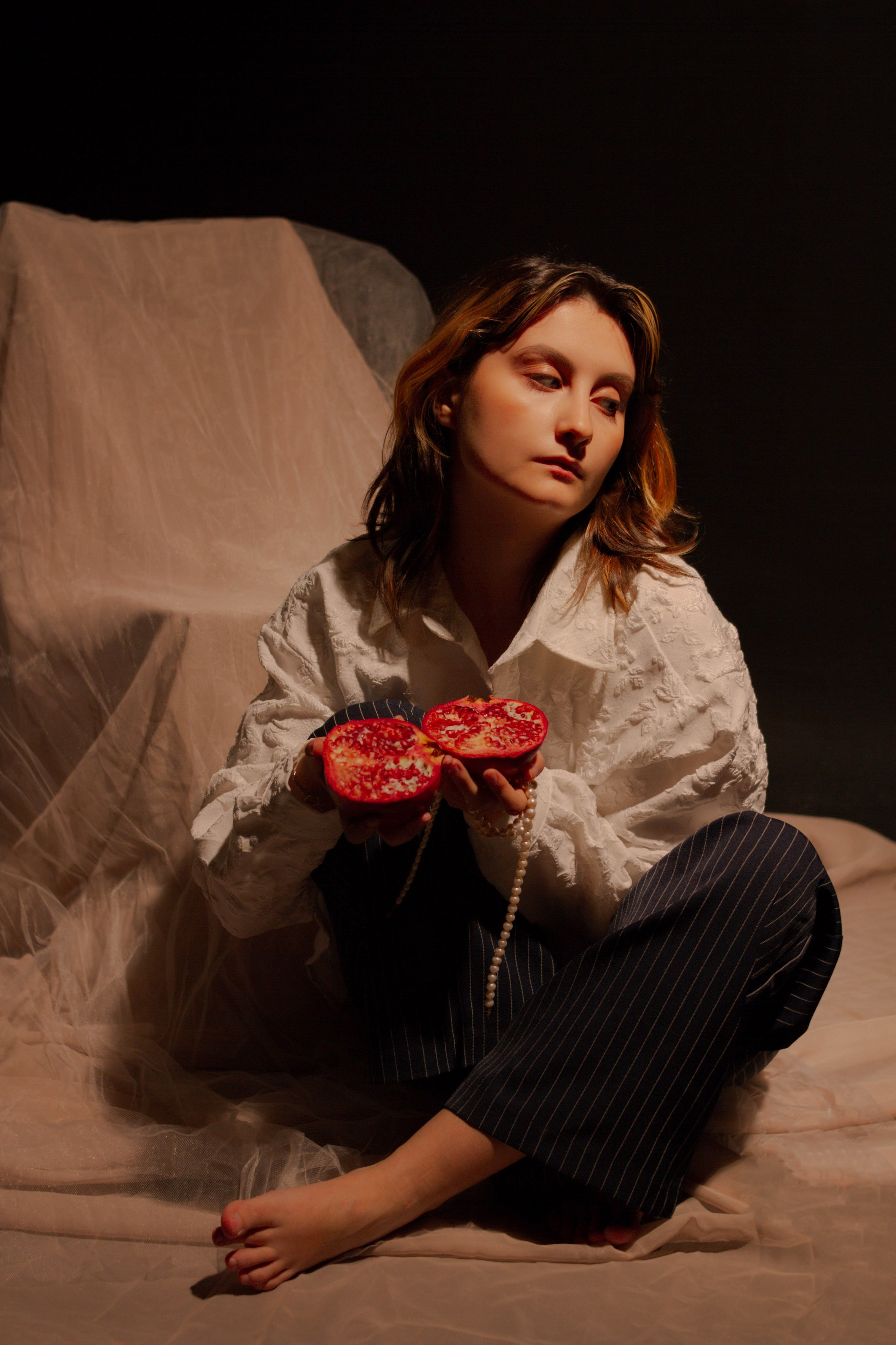 Гранат и жемчуг. Создадим шедевр? Виталина и её фотоискусство