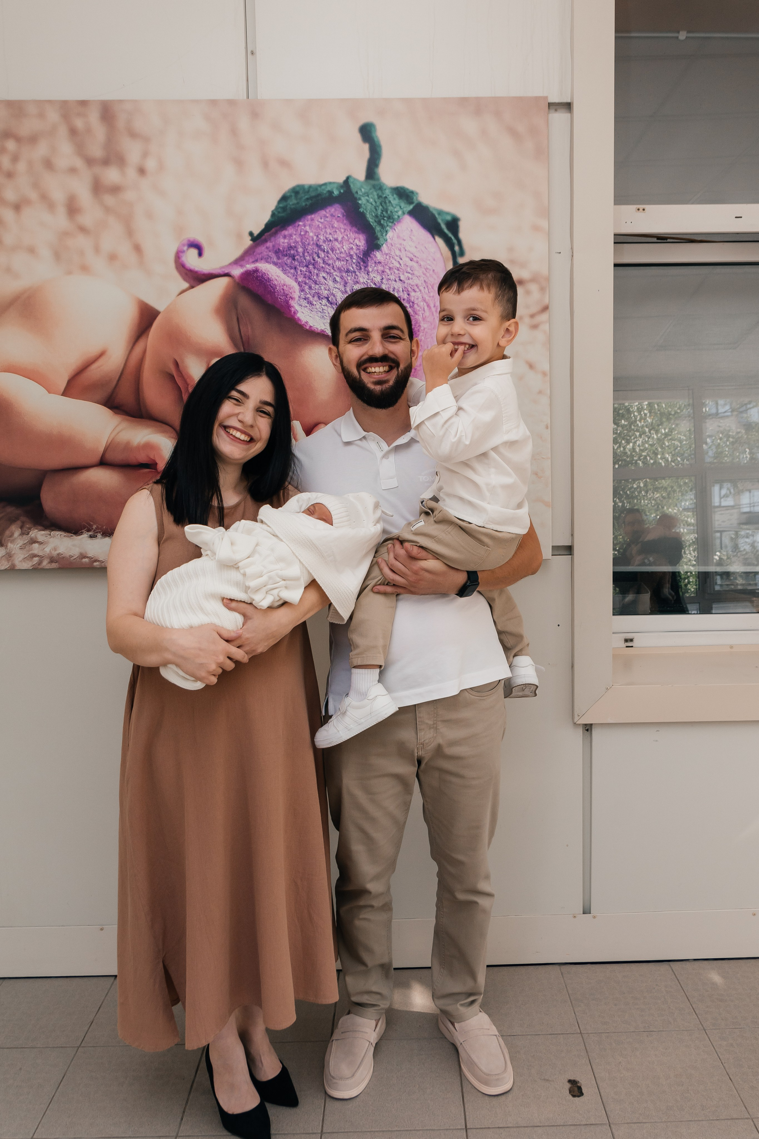 Съемка выписки из роддома НИИАП. Семейный и детский фотограф Кущ Наташа