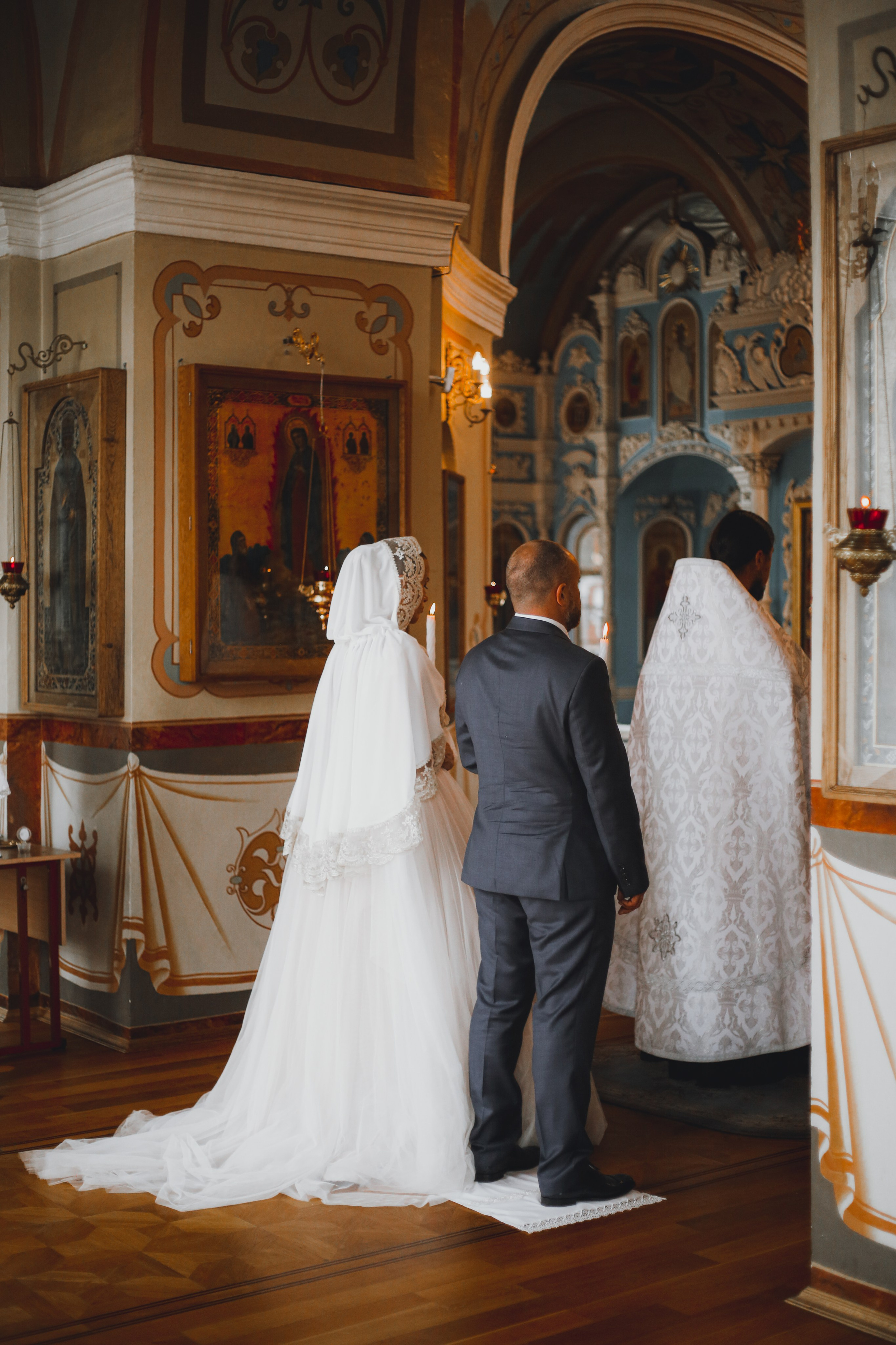 Венчание в Никольском Храме Зеленоград. Фотограф Анастасия Залевская