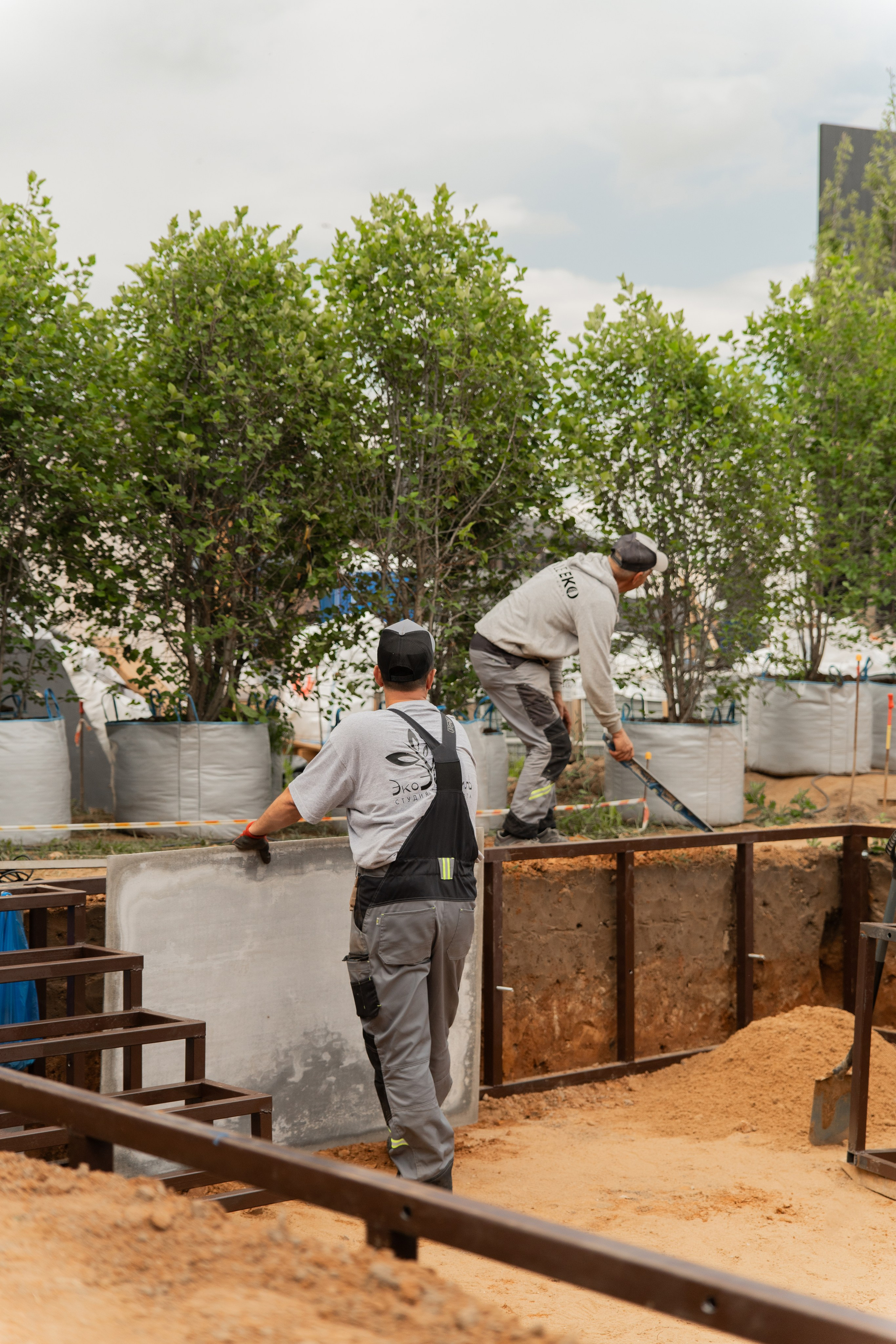 Этап ландшафтных работ. Автомобильный фотограф Светлана Усова