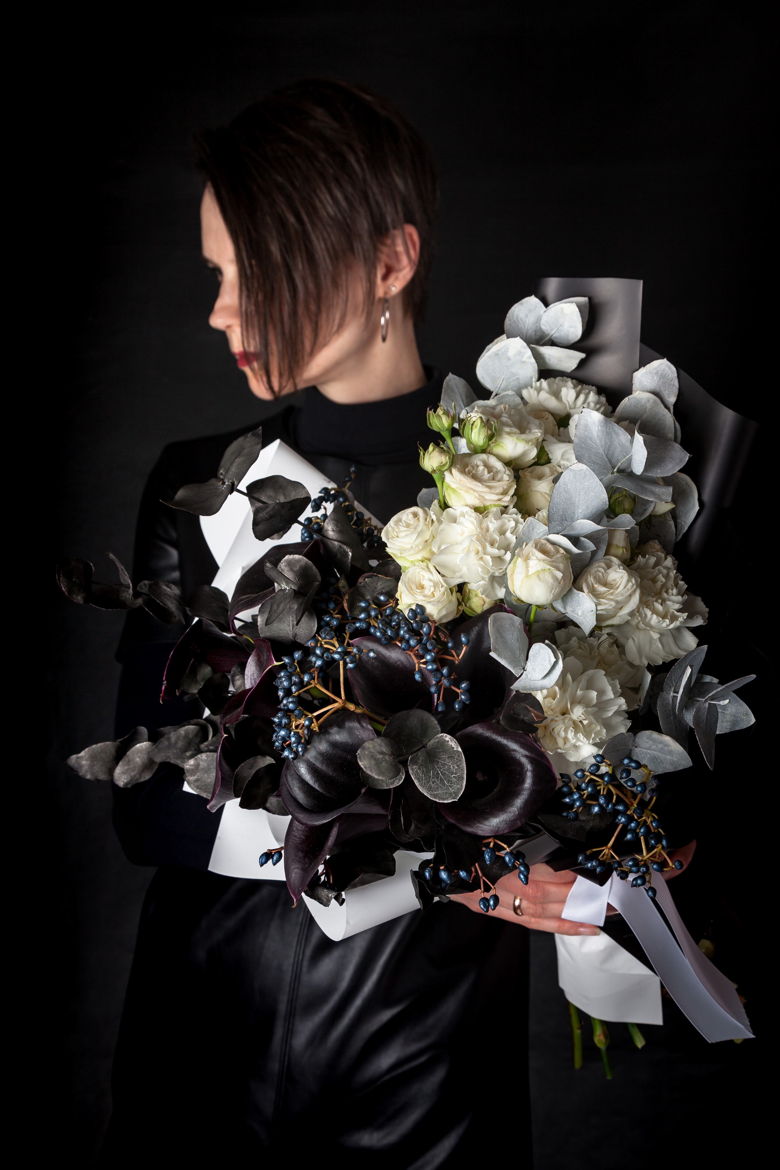 Круэлла Девиль авторский букет флорист Маргарита Гладкова