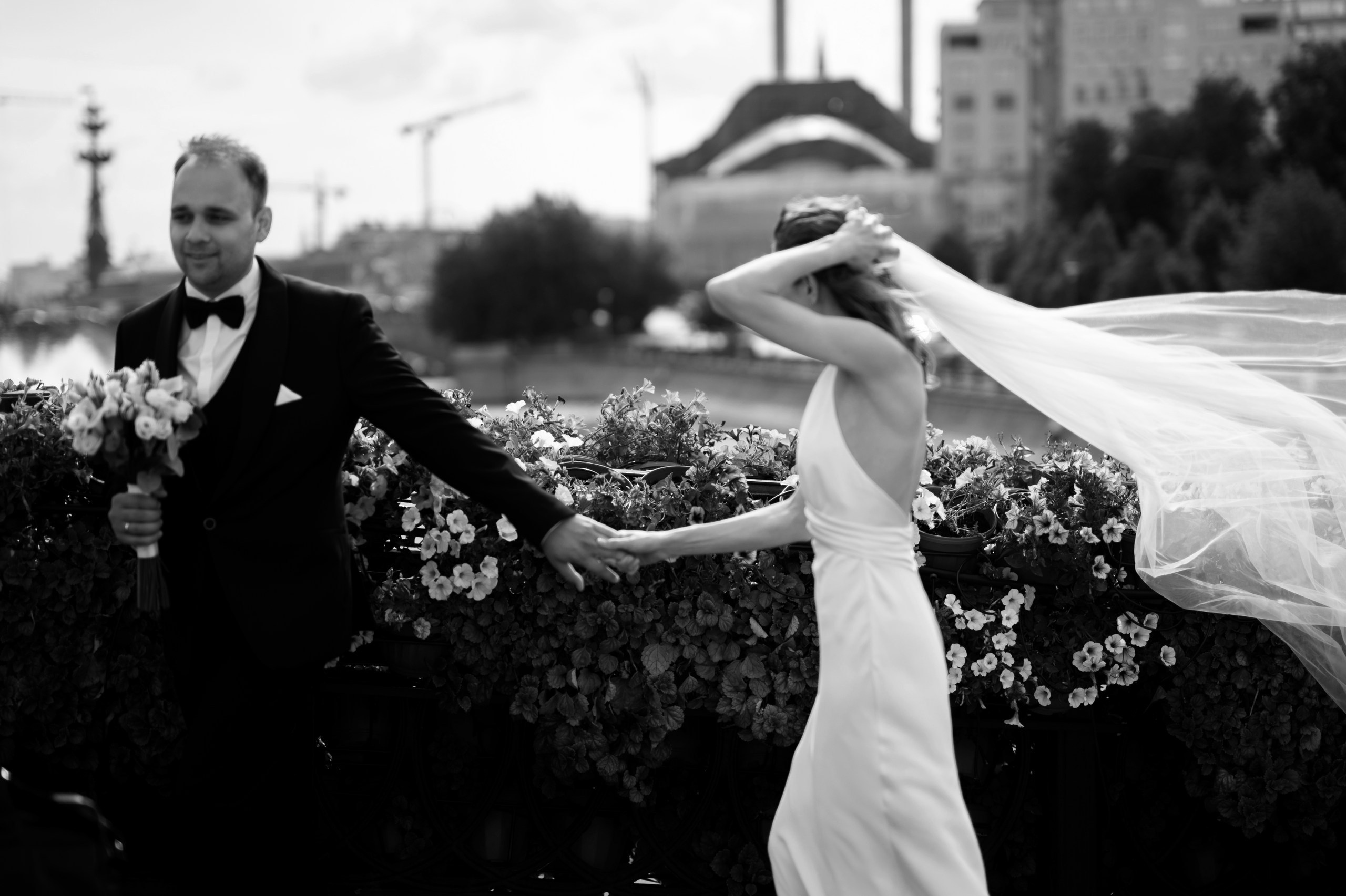 Камерная свадьба Владимира и Кристины в отеле Movenpick Таганская. Регистрация брака в The Great Hall Yakimanka. Semerlina.ru