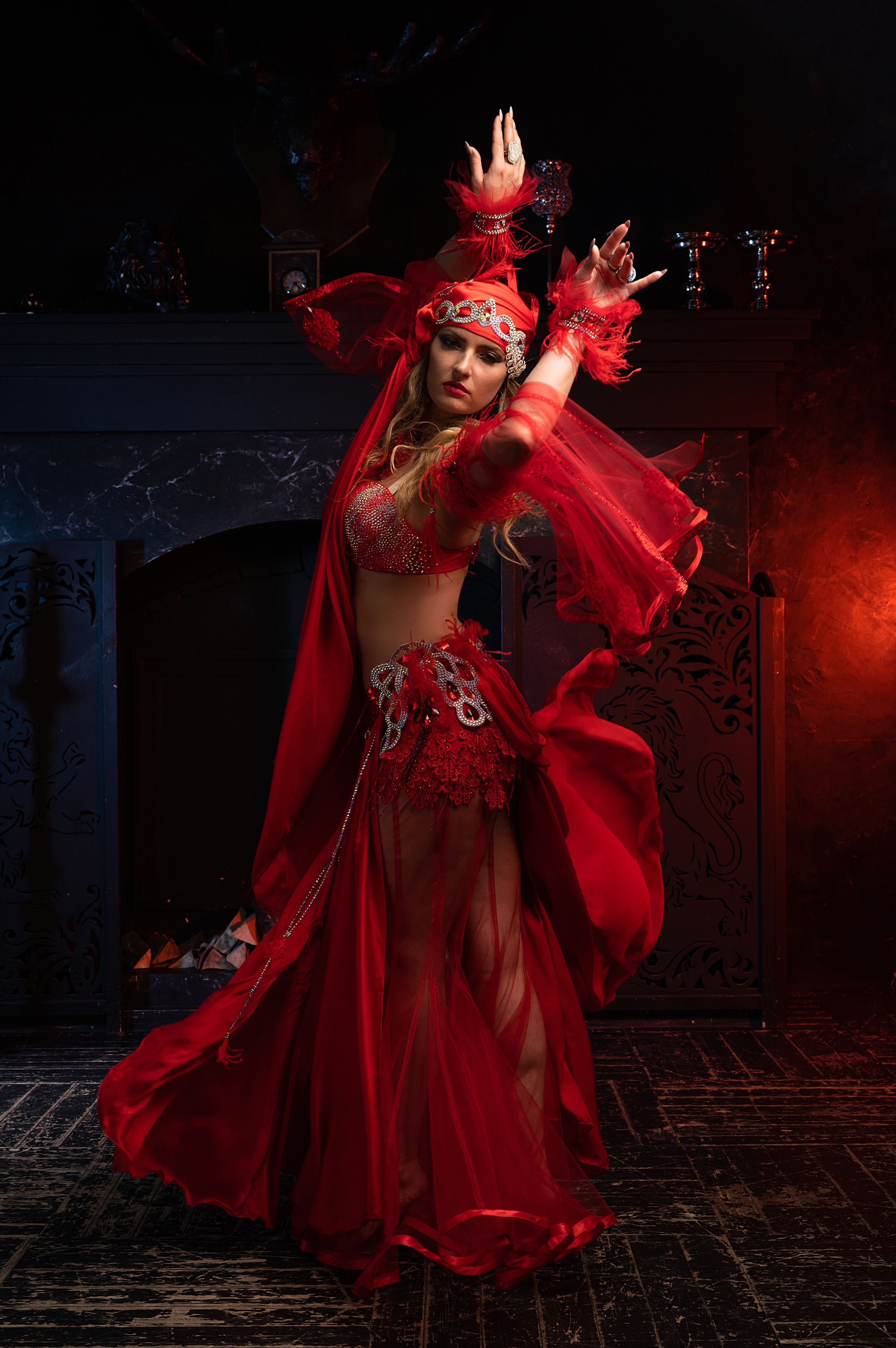 Студийная съёмка в стиле BellyDance. Портретный фотограф в Санкт-Петербурге Владимир Никитин
