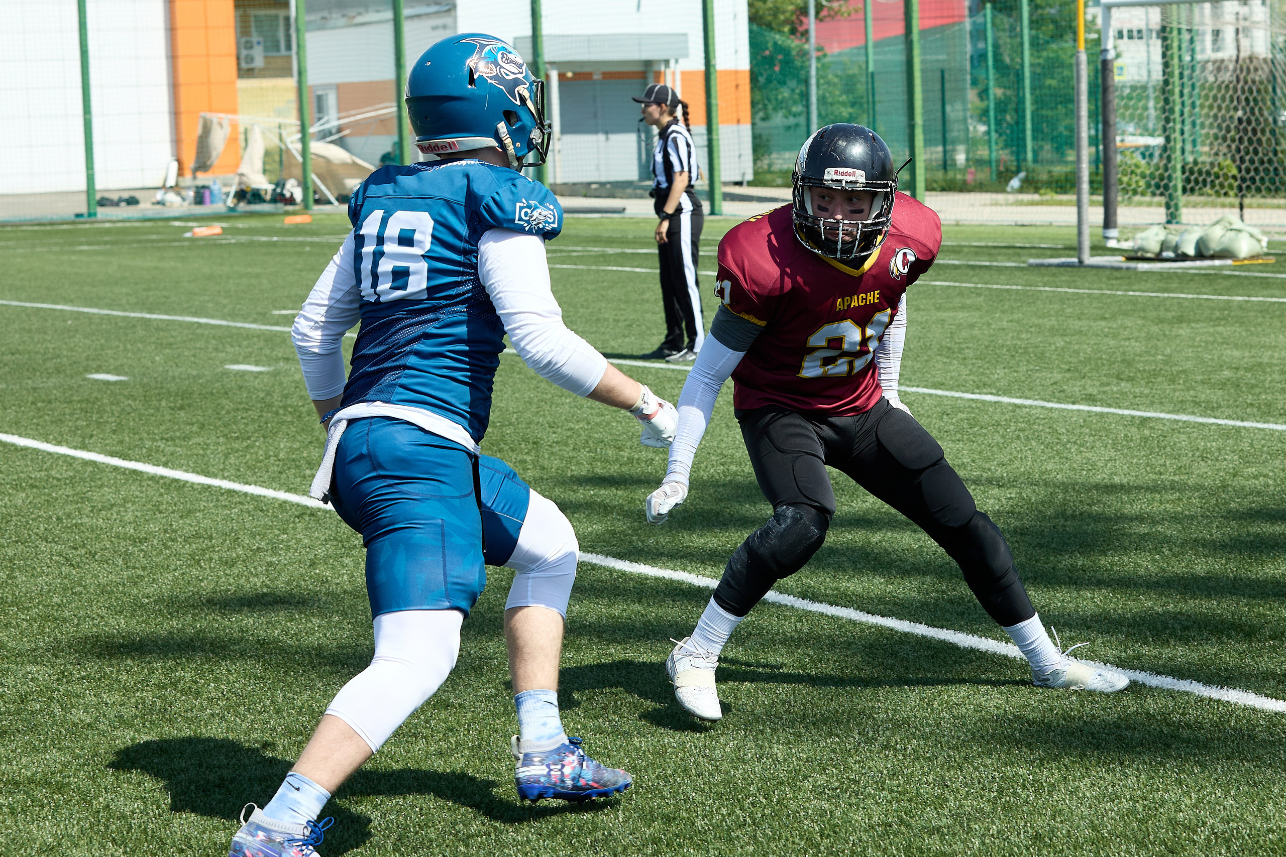 Американский футбол. Матч Чемпионата России. Светлана Родионова — фотограф спортивный и не только