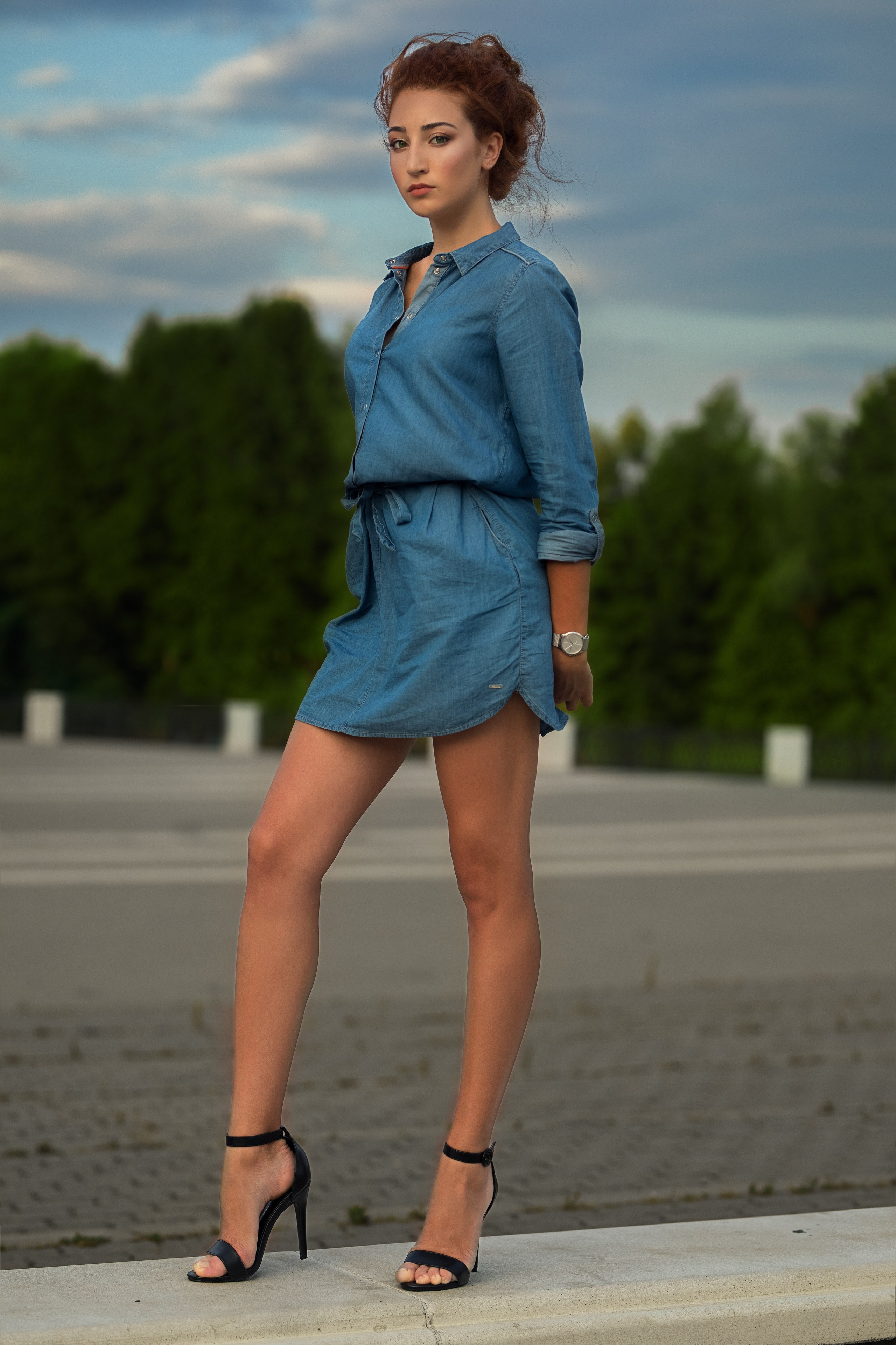 Фотосеъмка с Анастасией на Адмиралтейской площади Воронежа для «себя»