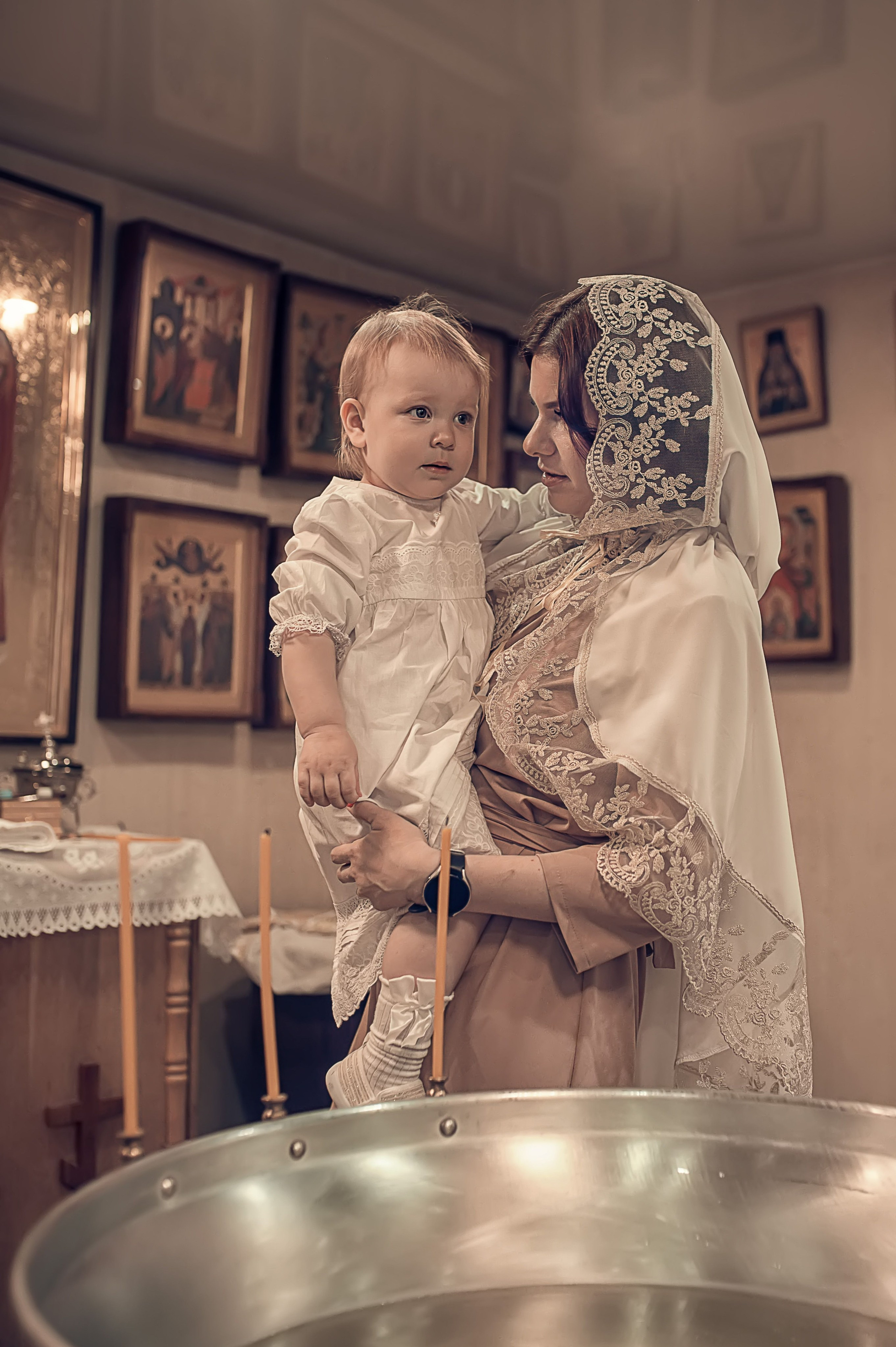 Сьемка крещения в Красноярске. Фотографы крещения/венчания  Красноярск Татьяна и Вячеслав Переваловы