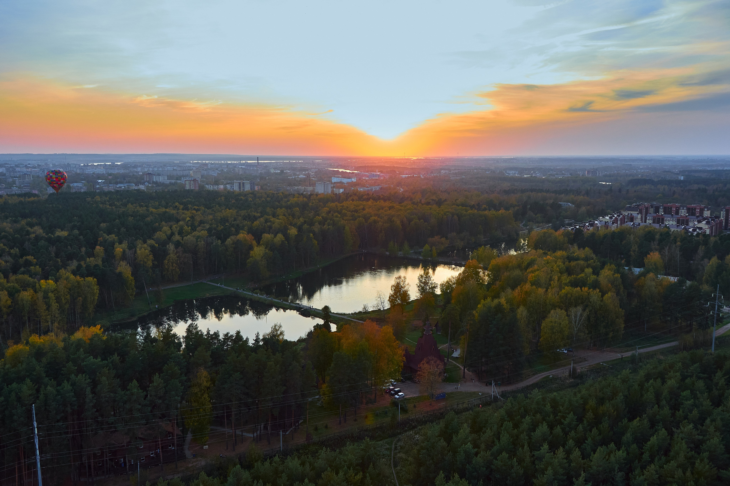 На большом воздушном шаре. Ольга Чёкотова (Фотограф Кострома)