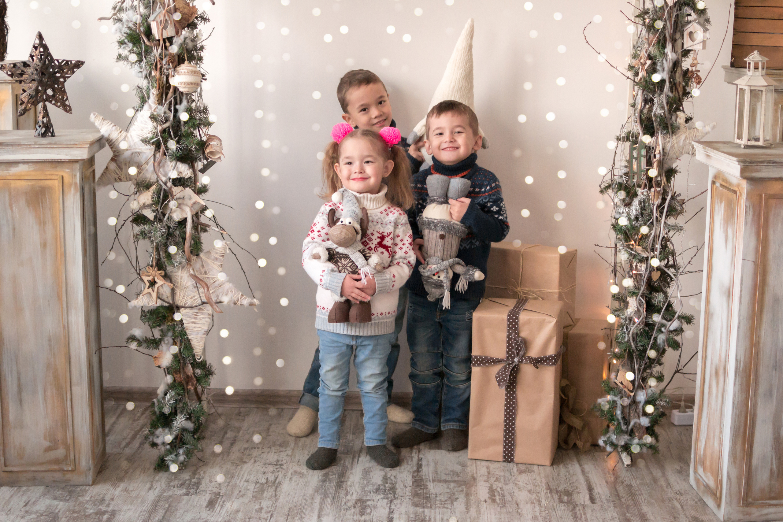 Новогодние в студии Фотобар. Семейный и детский фотограф в Уфе Юлия Суркова