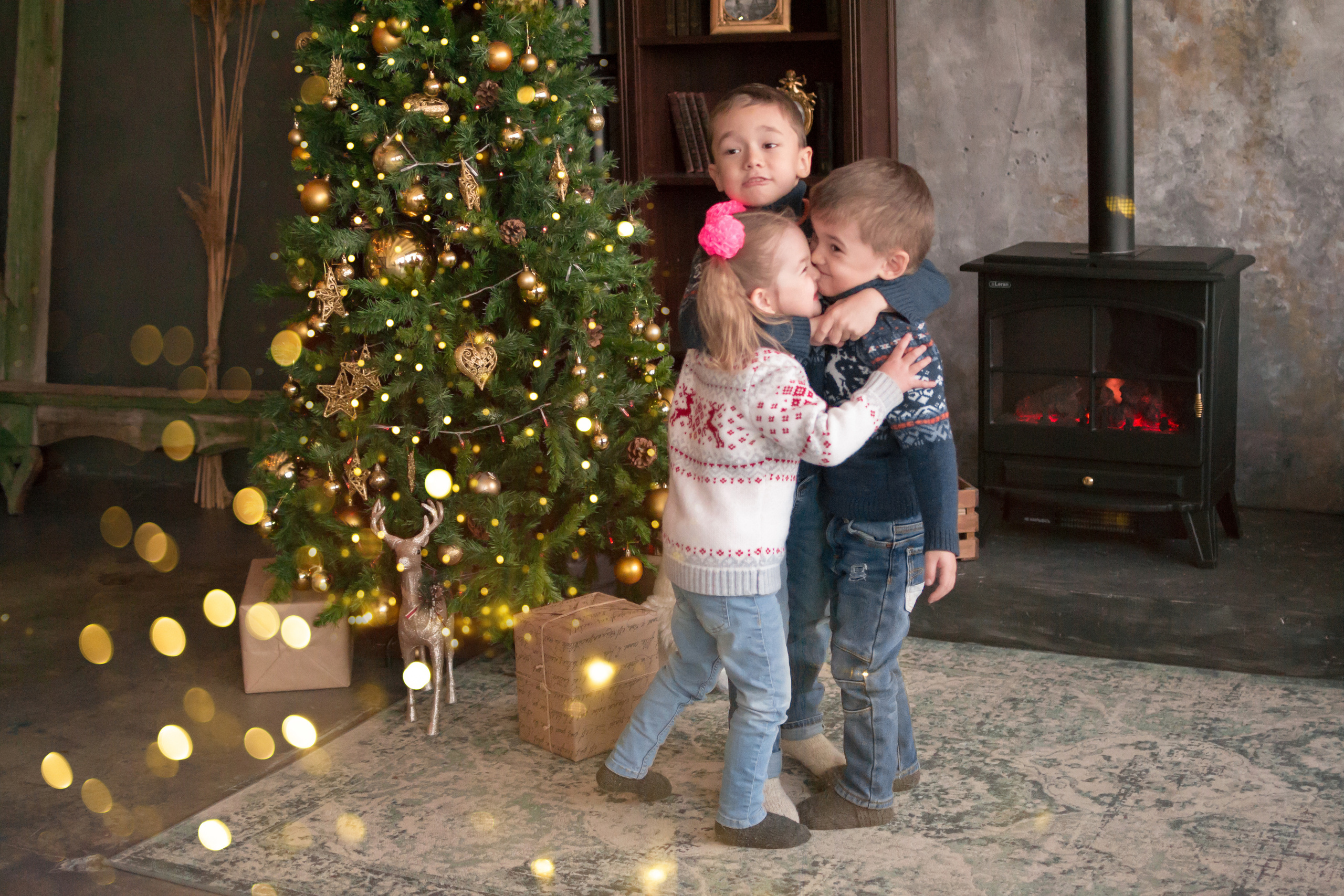 Новогодние в студии Фотобар. Семейный и детский фотограф в Уфе Юлия Суркова