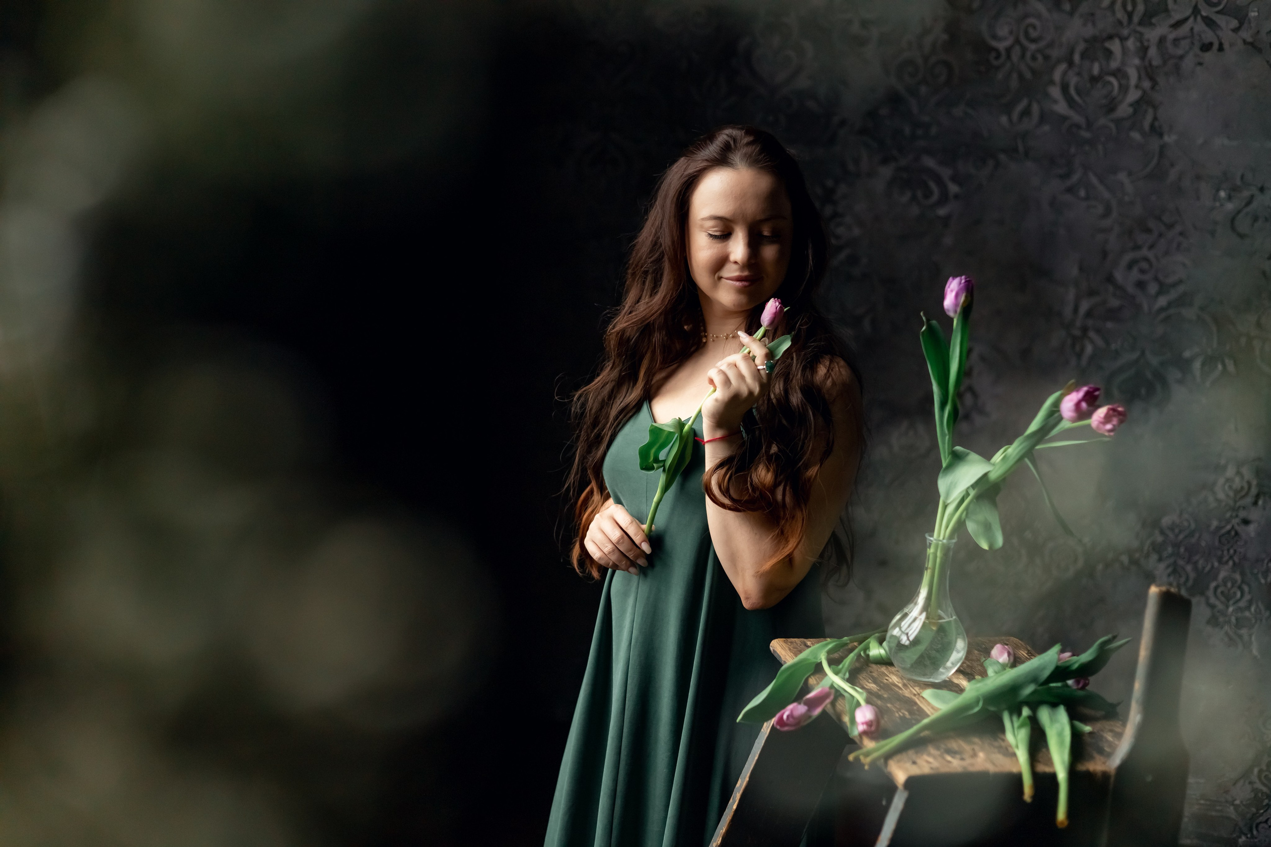 Художественный женский портрет в студии. Семейный и детский фотограф в Москве Анна Чертополох
