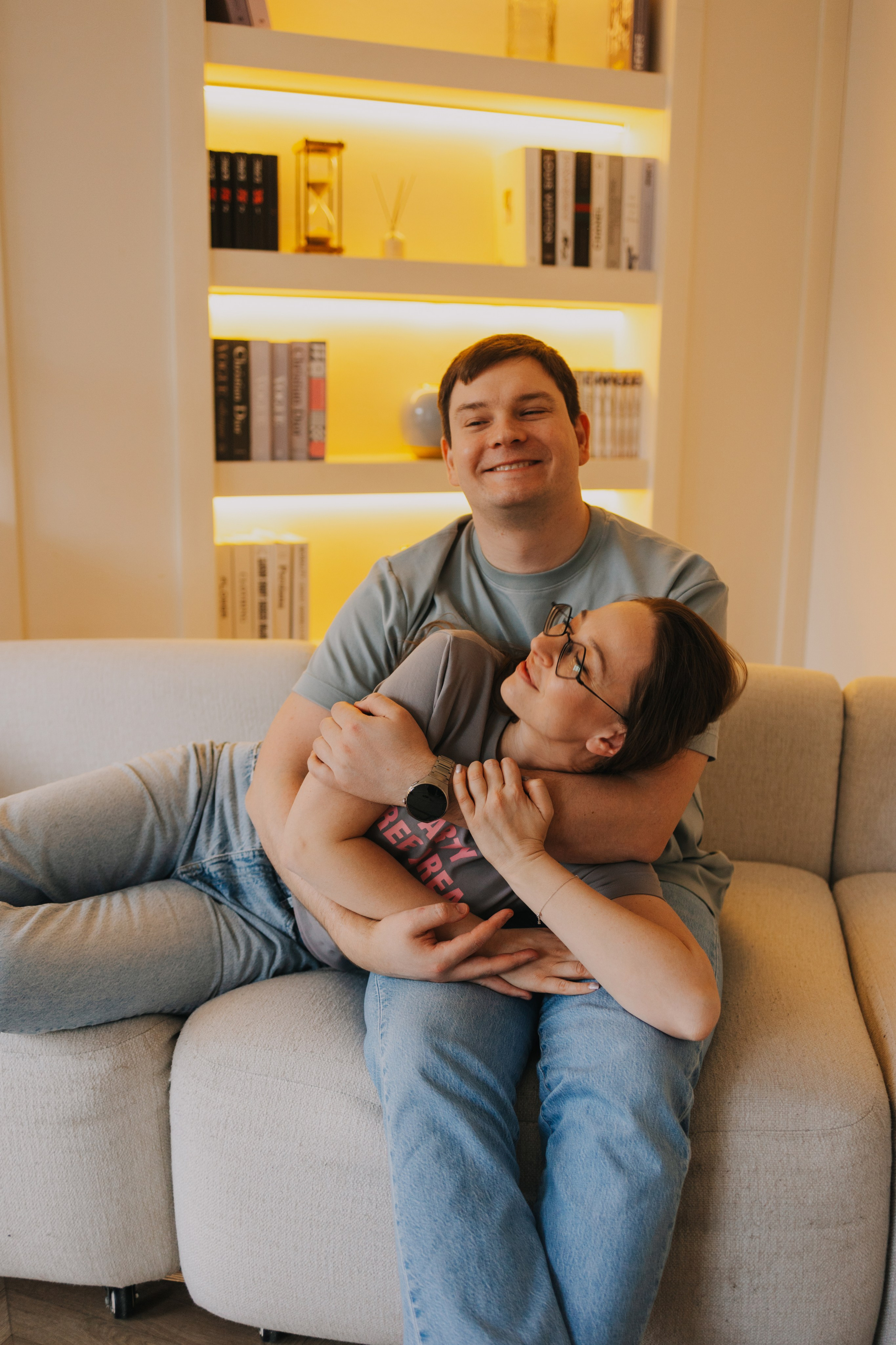 Большая семья. Домашняя фотосессия