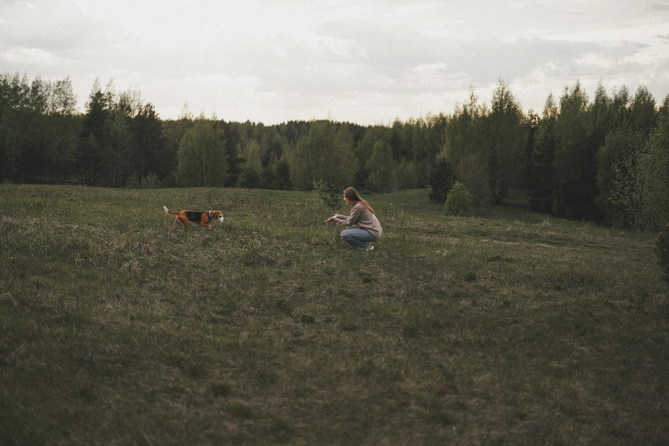 Юля и Зайфер. Фотограф анималист Осипчикова Мария
