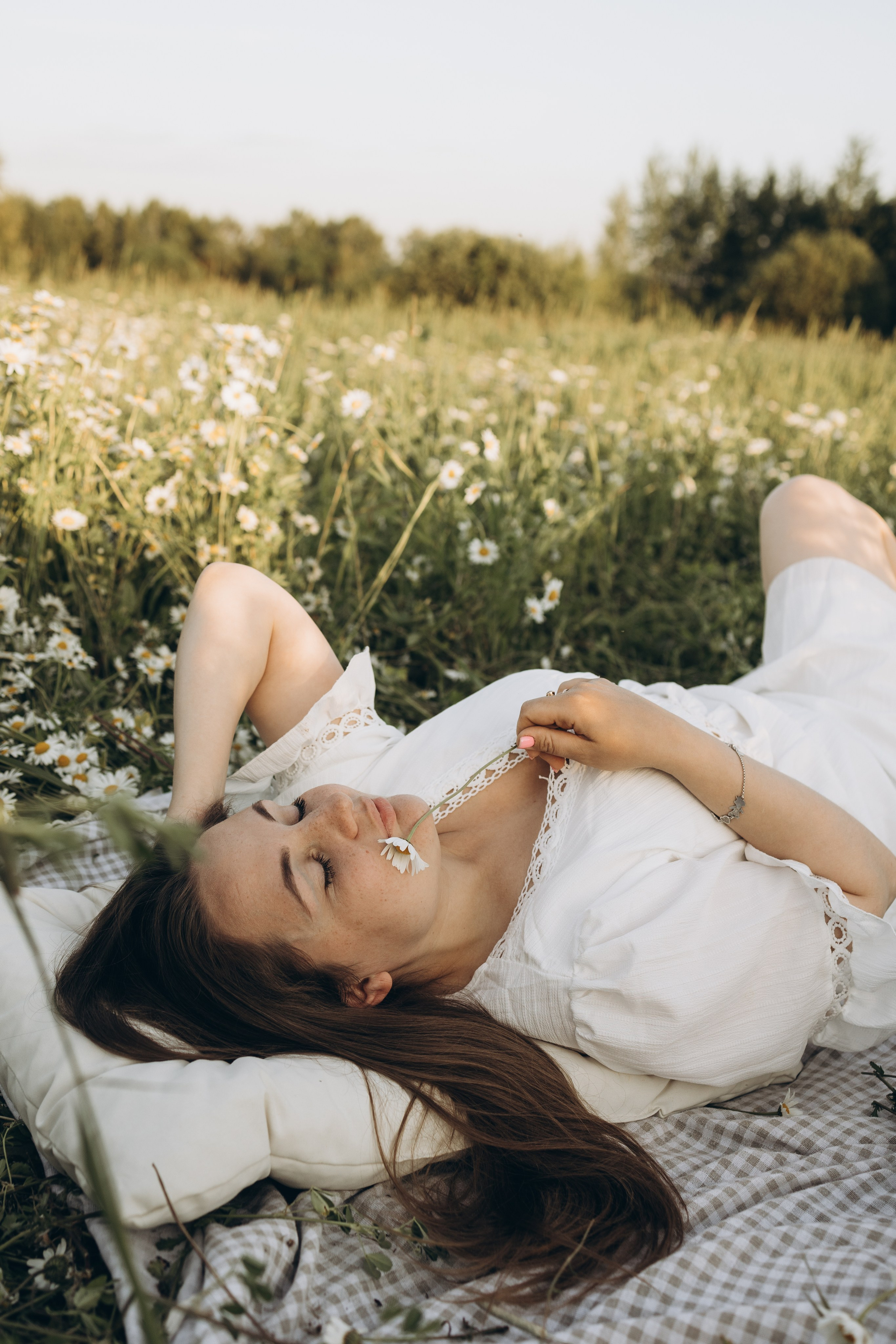 Маша и ромашки. Семейный фотограф в Москве Виктория Ястребинская