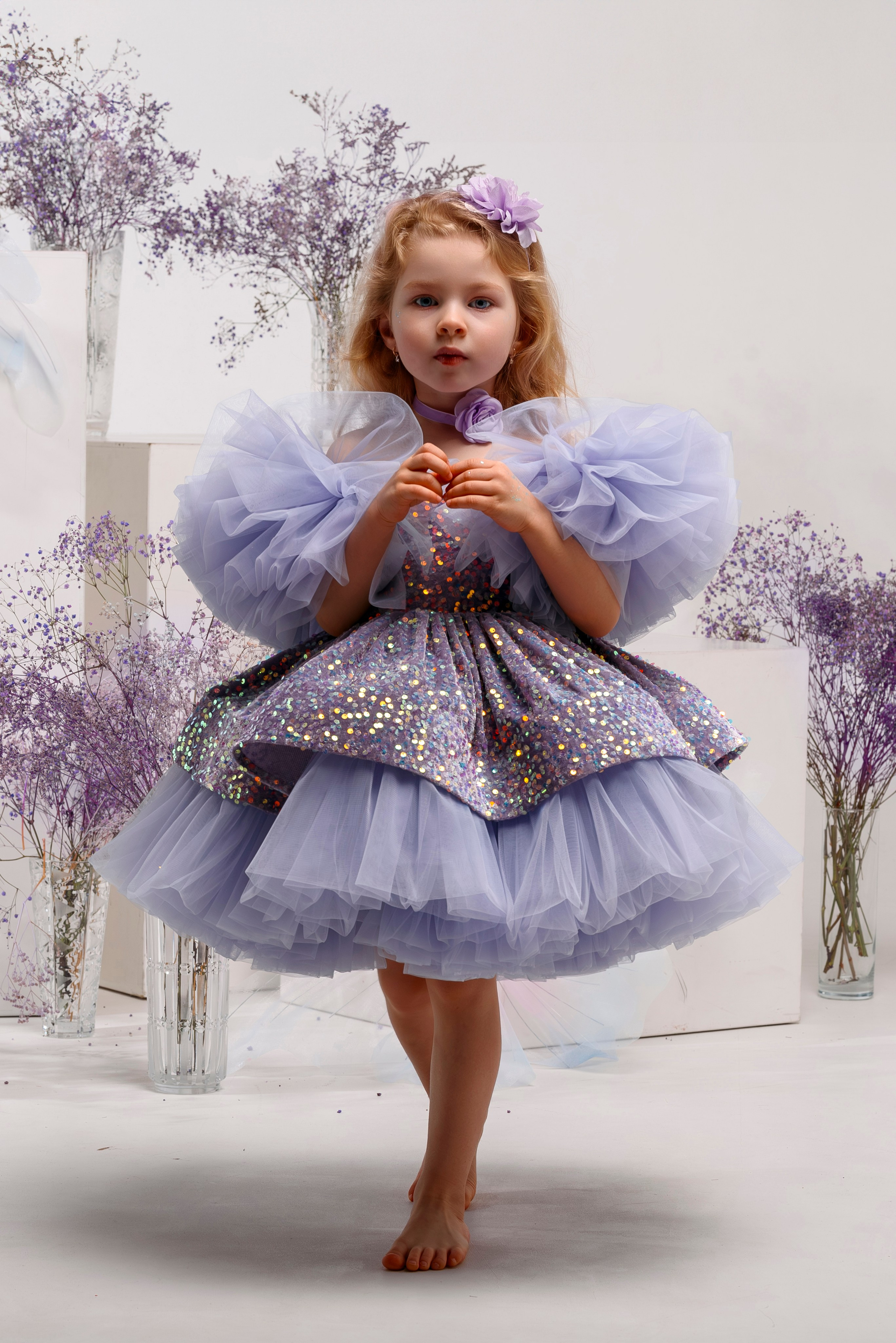 Нежная фотосессия девочки. Детский студийный фотограф Сочи