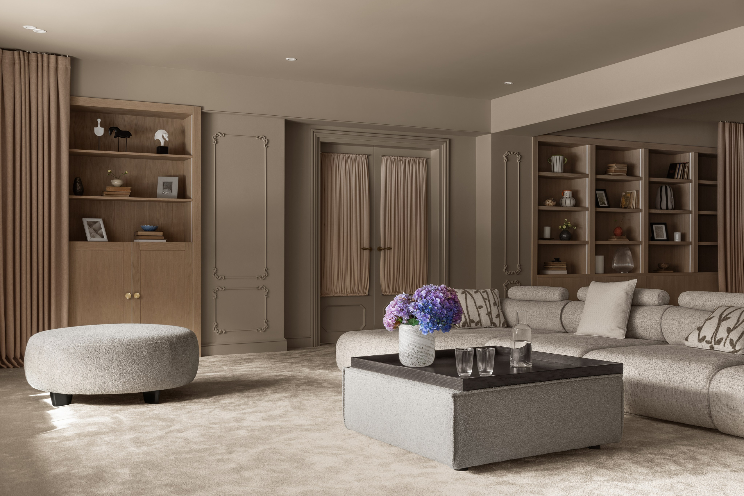 Профессиональная фотосъёмка дизайна интерьера коттеджа в г. Алматы. Роман Якунин — интерьерный фотограф в Алматы