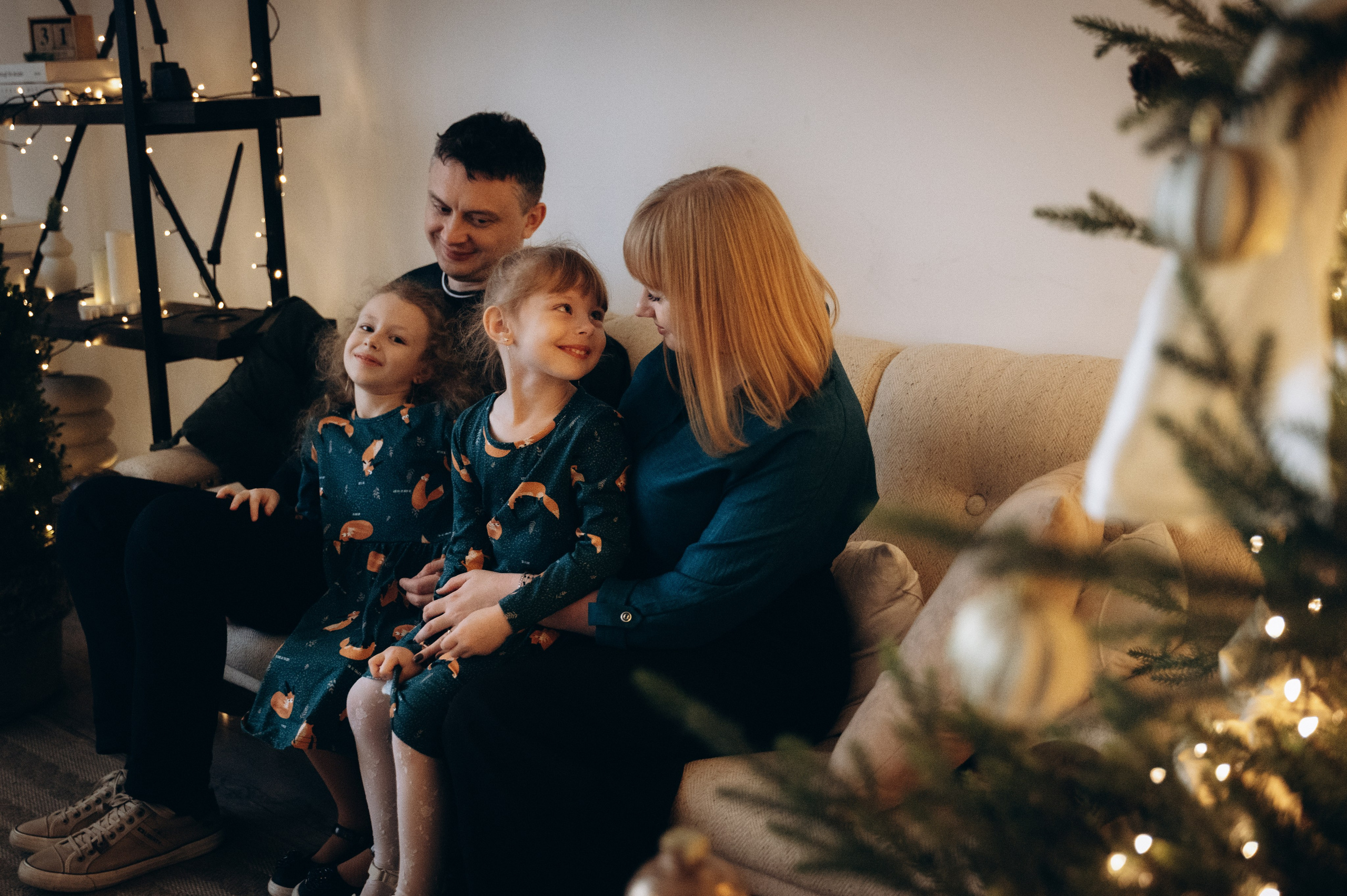 Новогодняя для Алёны семейная. Семейный фотограф в Минске Дарья Дреко